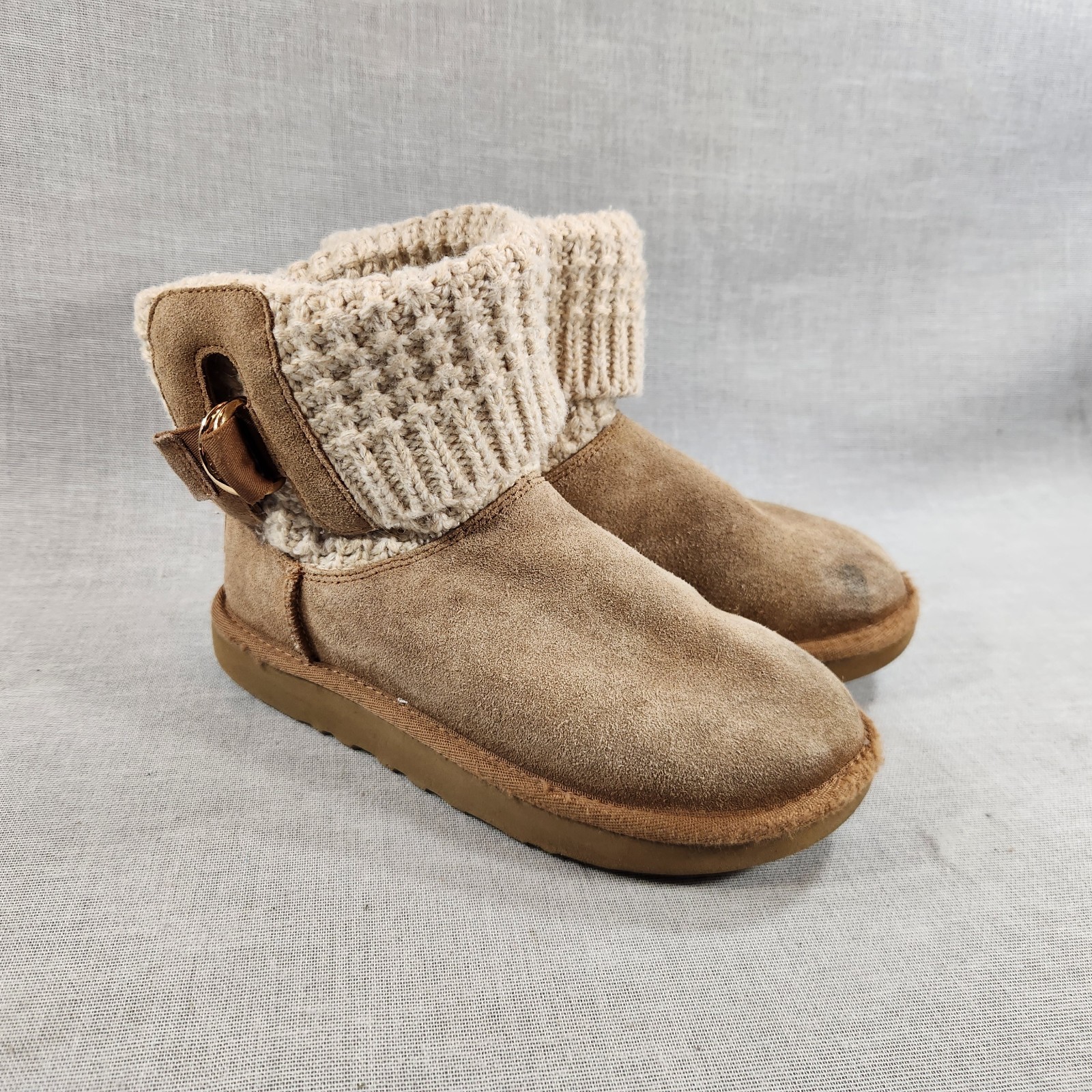 UGG Classic Solene Mini Womens Chestnut Brown Boots Shoes Size 5