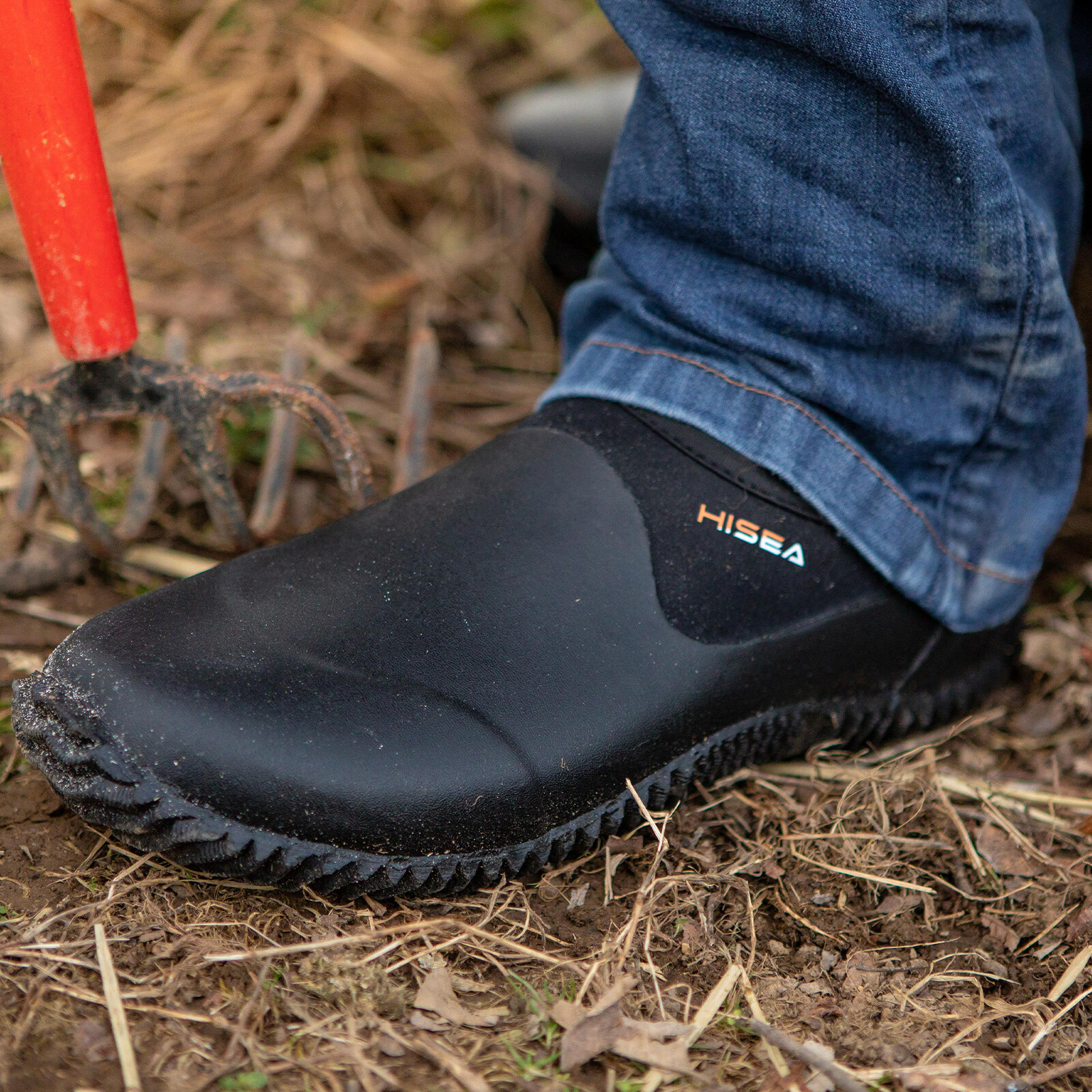 HISEA Unisex Neoprene Rubber Garden Shoes Waterproof Non-Slip Mud Rain Work Boot