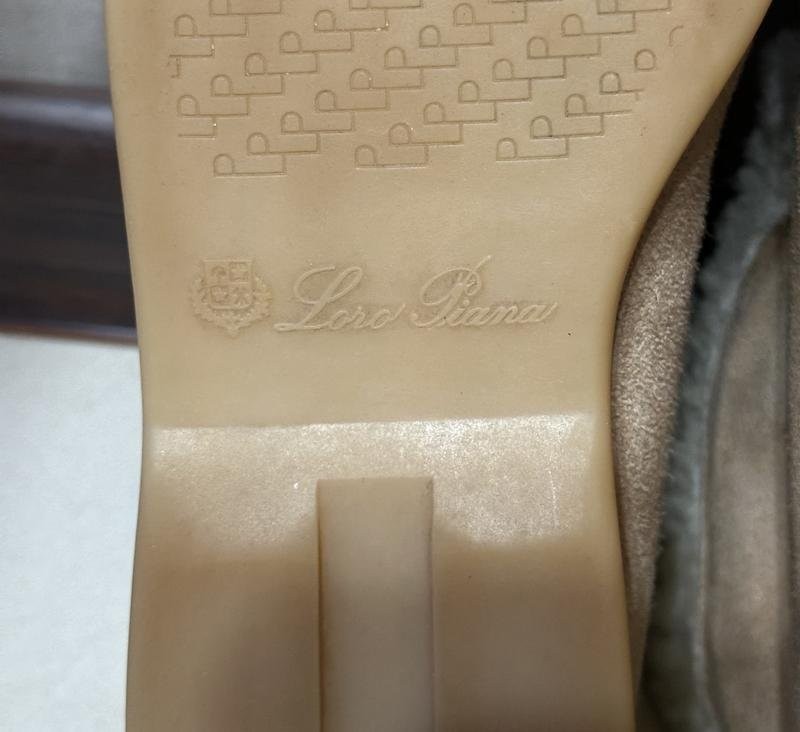 Women Loro Piana boots beige suede 37