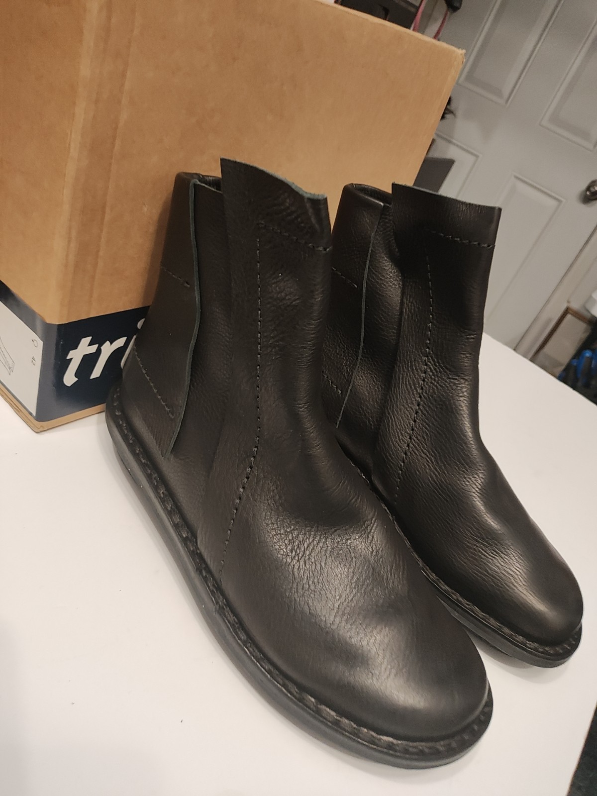 Trippen Humble Boots 42 Black made In GERMANY