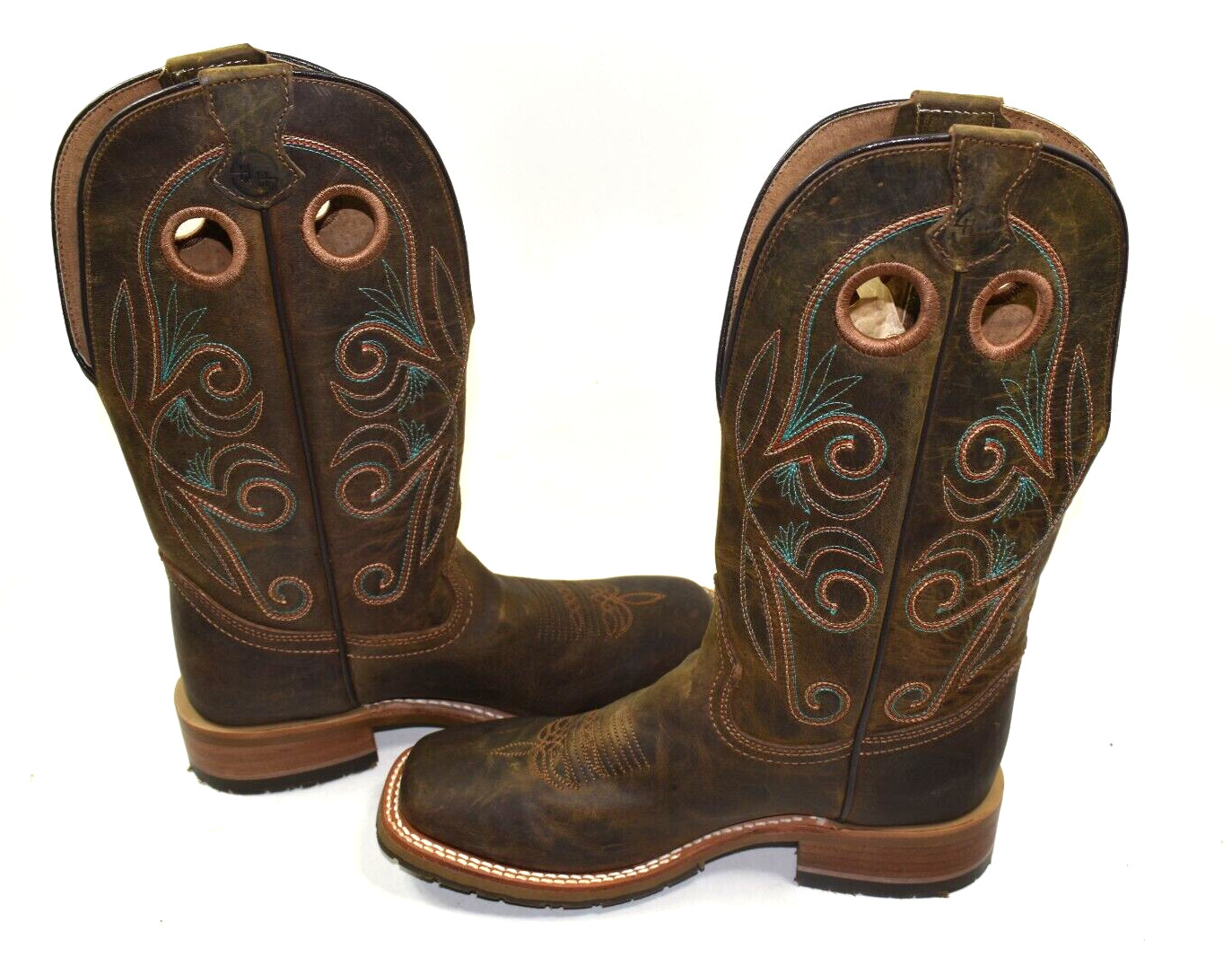 Double H® Ladies SIZE 7.5 M Grace Square Toe Roper Boots DH7030
