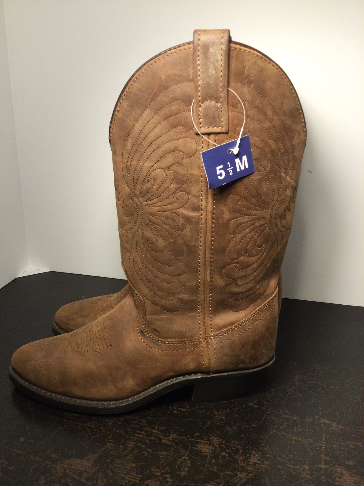 Masterson Boot Co. Brown RB7440 Leather Western Cowboy Boots Women’s Sz 5.5M