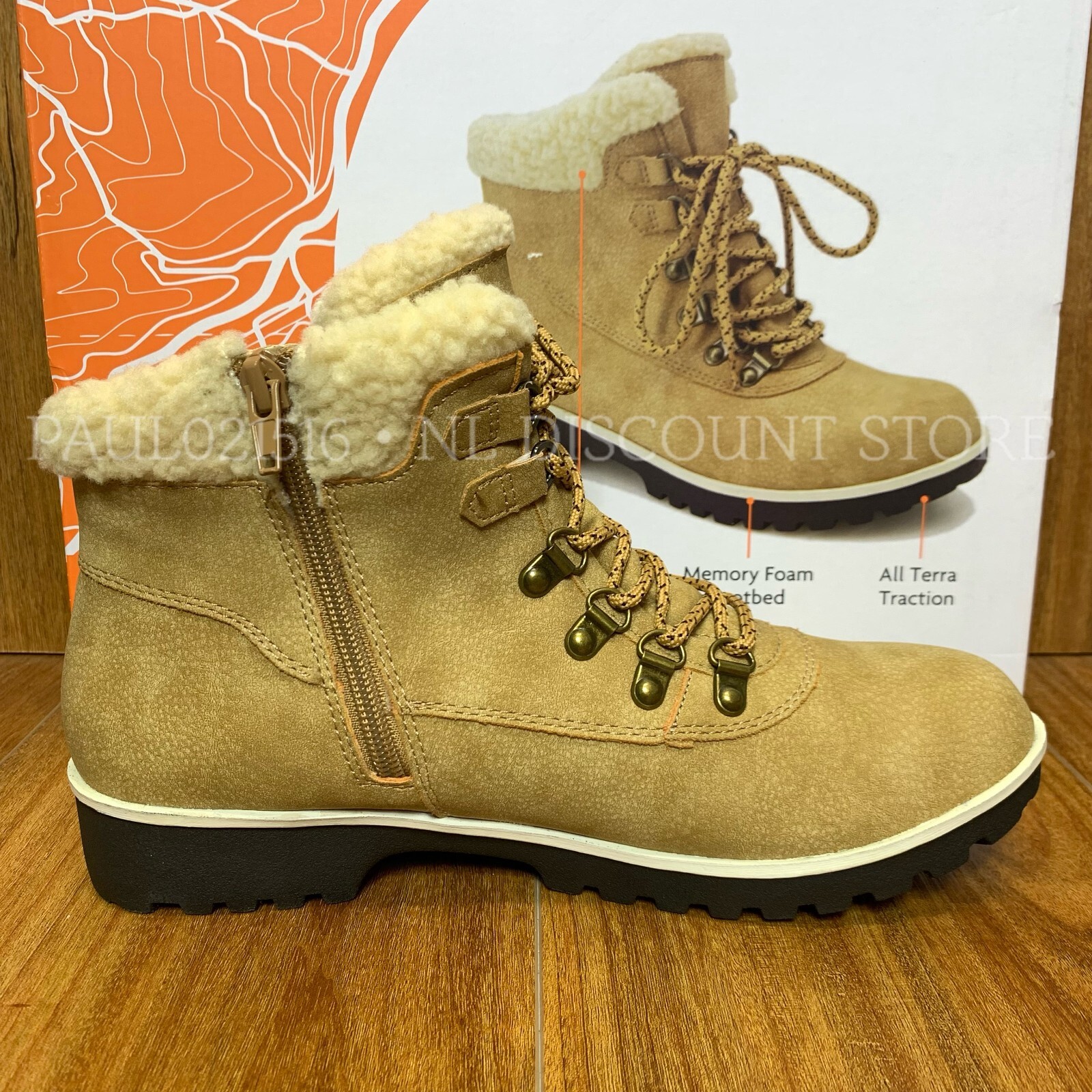 JSPORT Women’s Bluestone Winter Snow Boots ~ Tan ~ Sizes 7 8 9 10 11