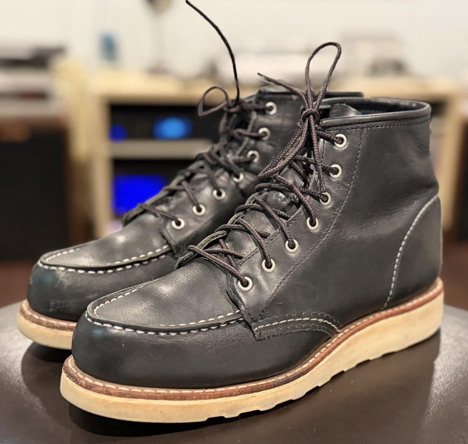 RED WING 3373 Classic MOC LEATHER WOMEN’S SHORT BOOT 6’’ 7 B USA