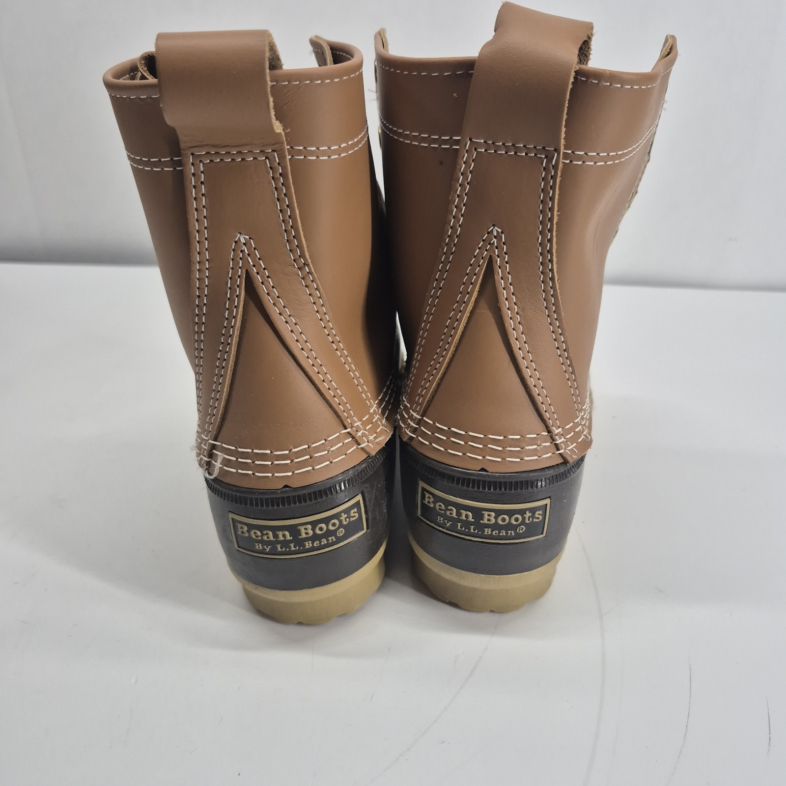 Vintage LL Bean Duck Boots Brown Leather & Rubber Women’s Sz 8M USA