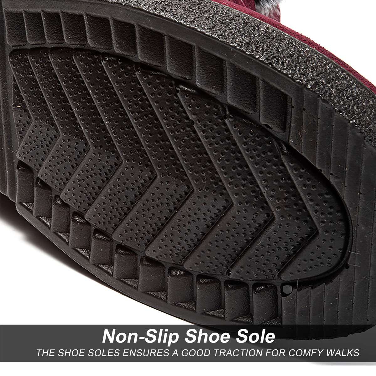 Synthetic Suede Winter Womens Shoes Snow Boots Soft Fur-lined Slip On Warm Boots