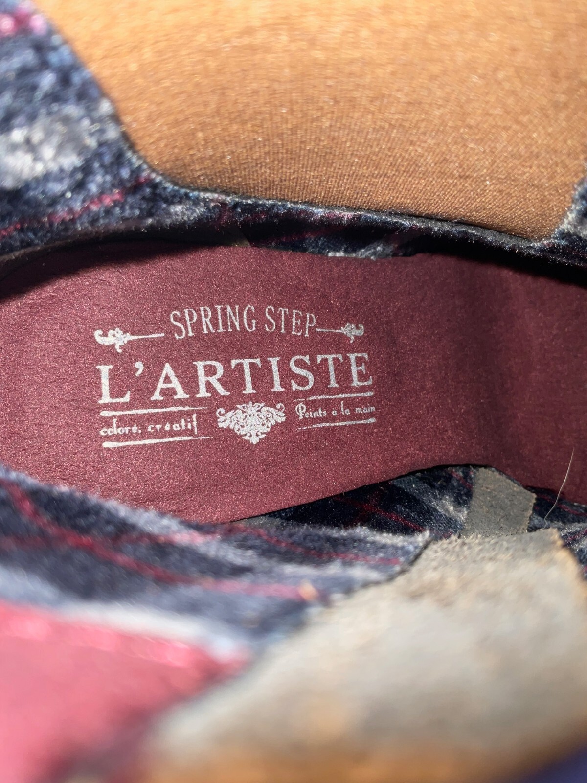 L’Artiste Spring-Step «Santana» Tooled Leather Floral/Tiger Multi – NWD!
