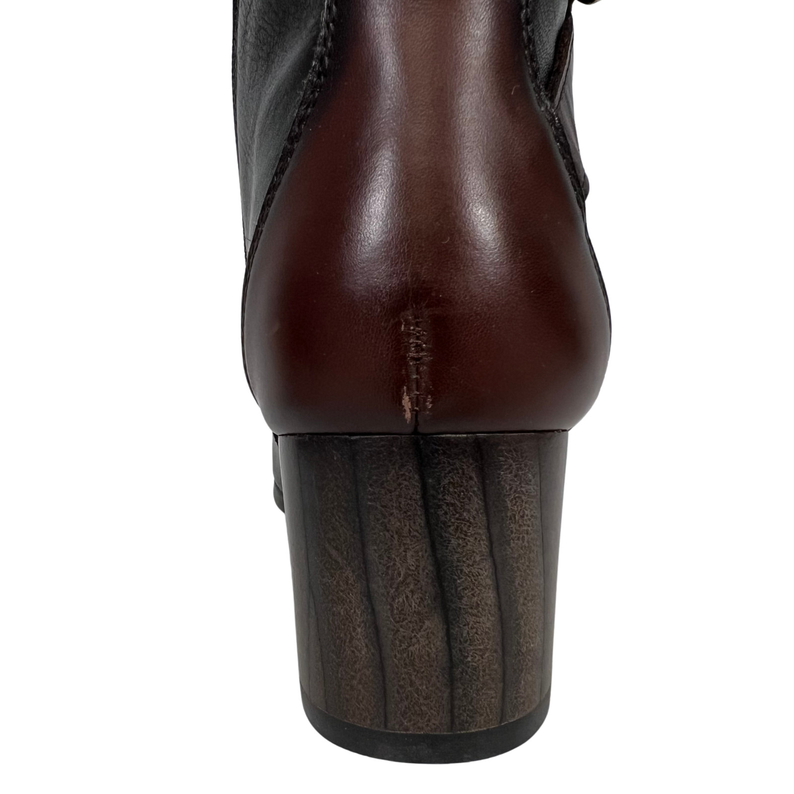 Pikolinos Women’s Calafat Leather Heeled Ankle Black Boots Size EU 41 US 10-10.5