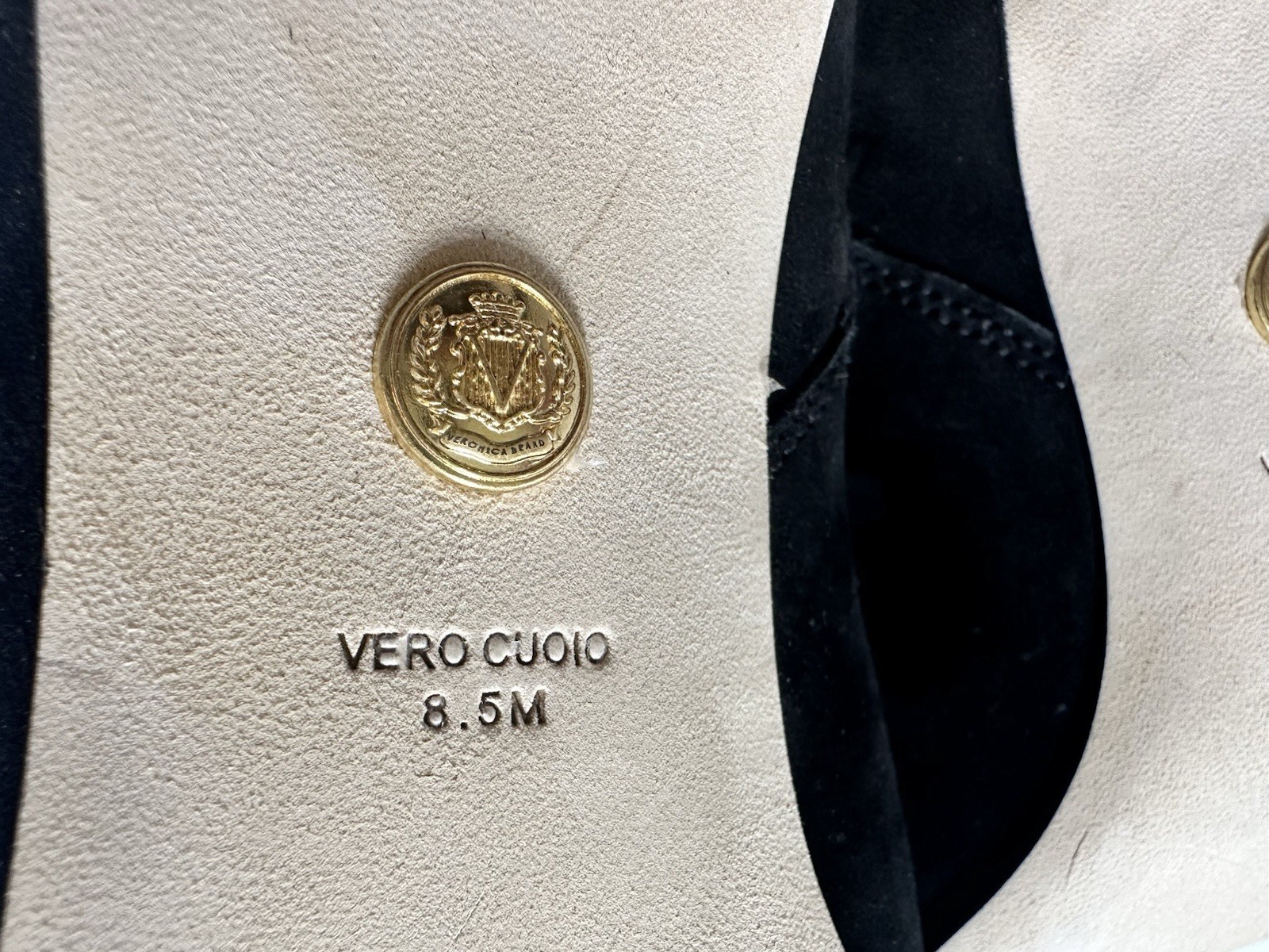 New Veronica Beard Kelby Bootie Suede Black Women’s Size 8.5 M Luxury Formal