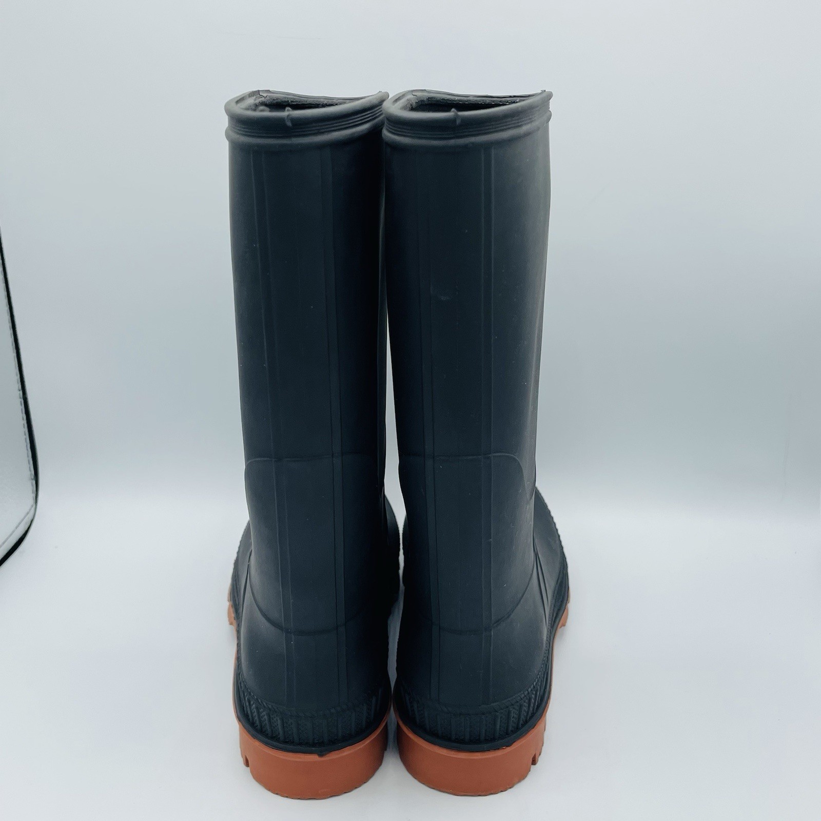 Rain Boots Womens Size 6 Black Waterproof Gardening Rubber Mud Shoes