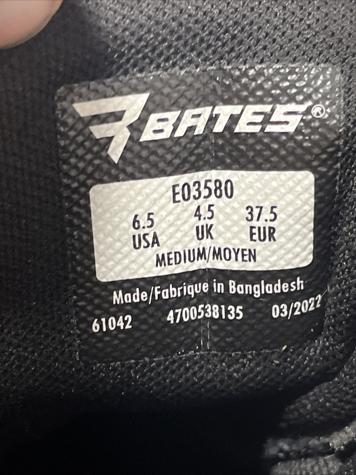 Bates Leather Tactical Combat Work Boots Womens Sz 6.5 M High Top – VGC