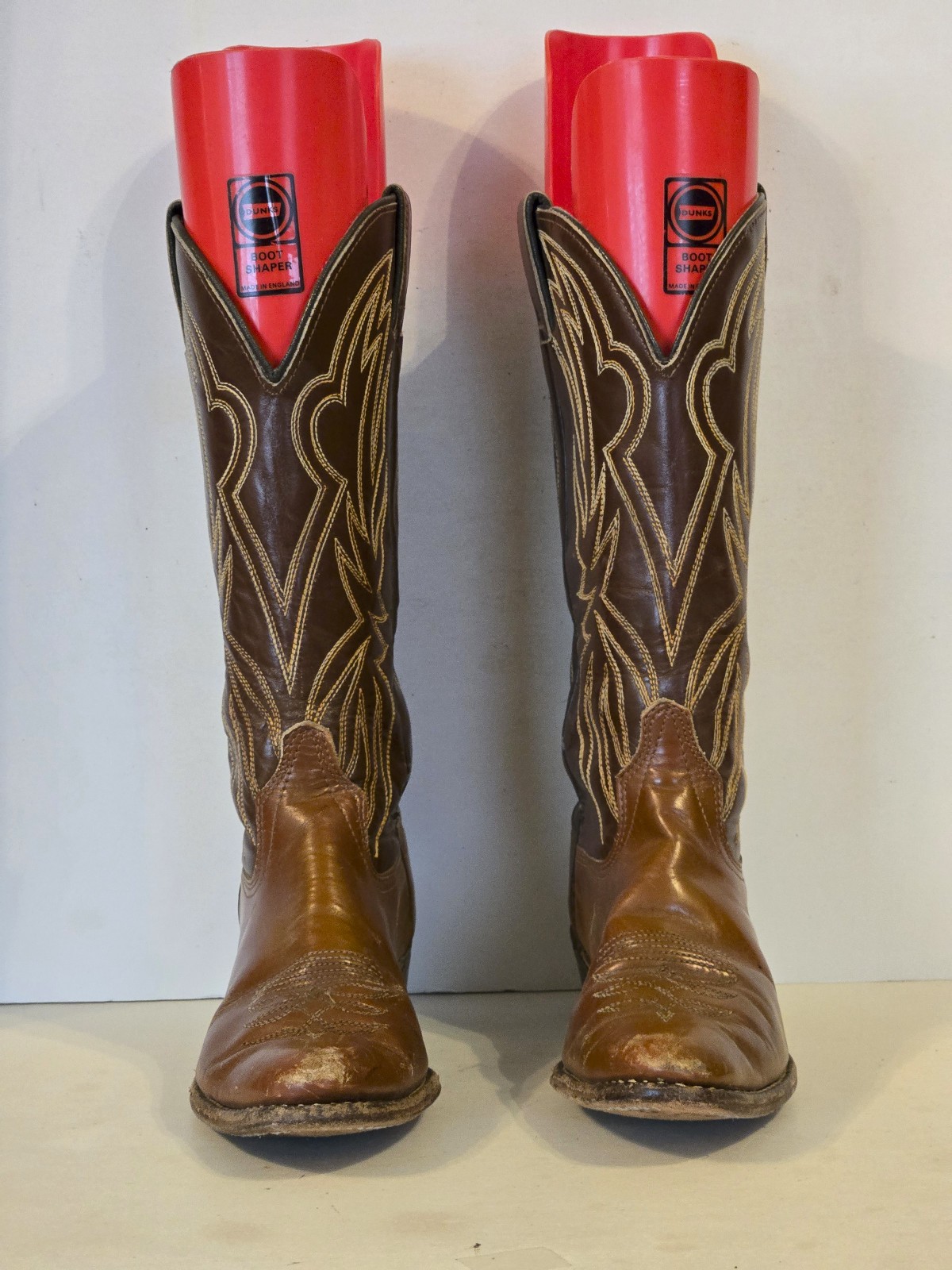 Unbranded Women’s Boots Brown Leather Western Embroidered Cowgirl Sz 6.5 M