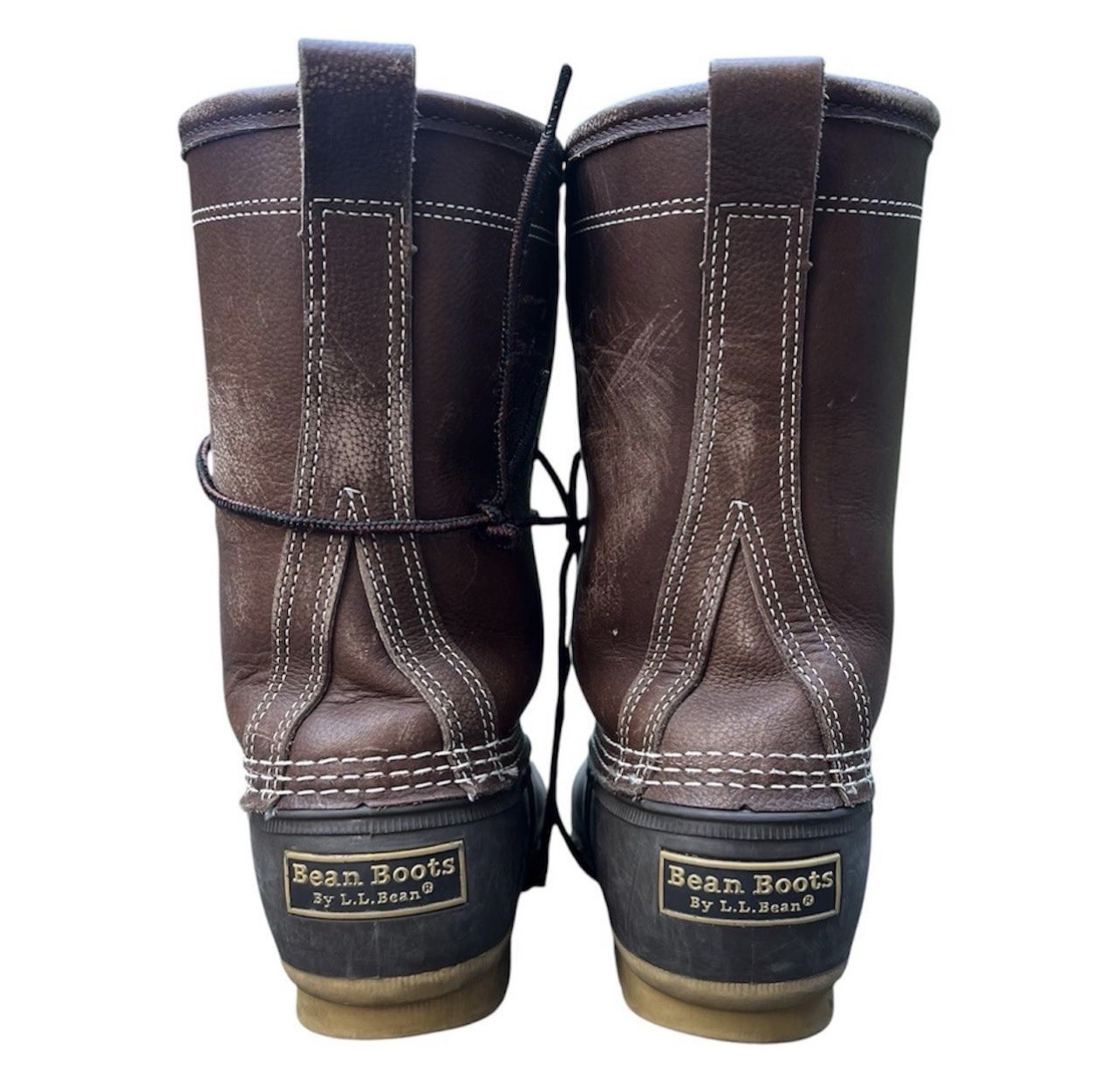 L.L. Bean Shearling-Lined Duck Boots Brown on Brown 230121 Women’s US 7 M