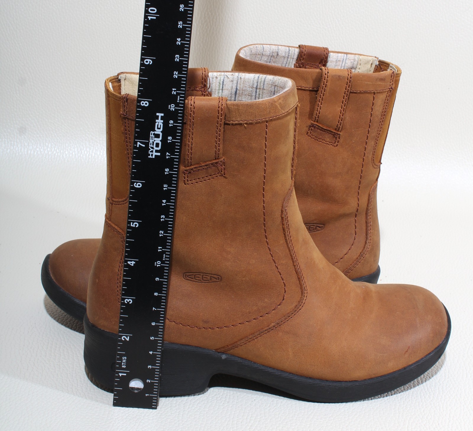 KEEN Women’s Tyretread Ankle Chelsea Boot Brown Deer Tan Leather Size 8