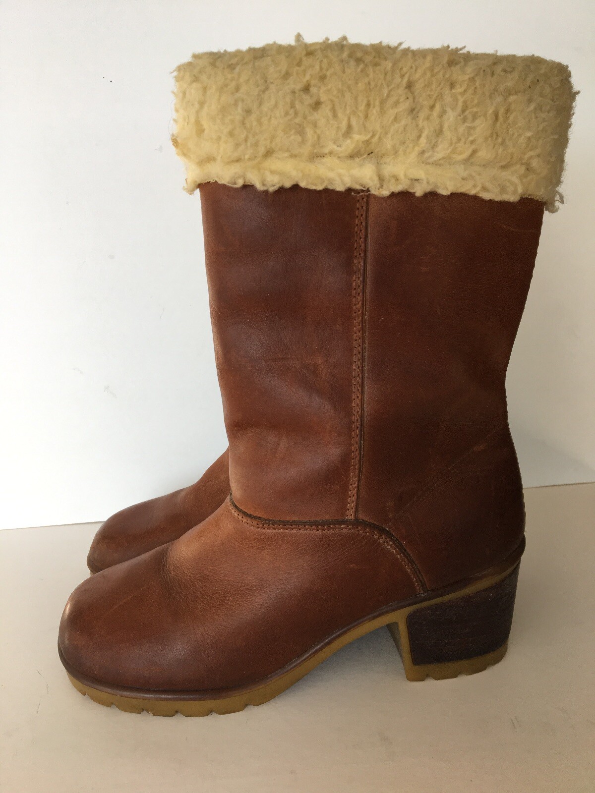 Vintage 50s-70s Songo Portland Maine Leather Gogo Boots Rare Size 6.5