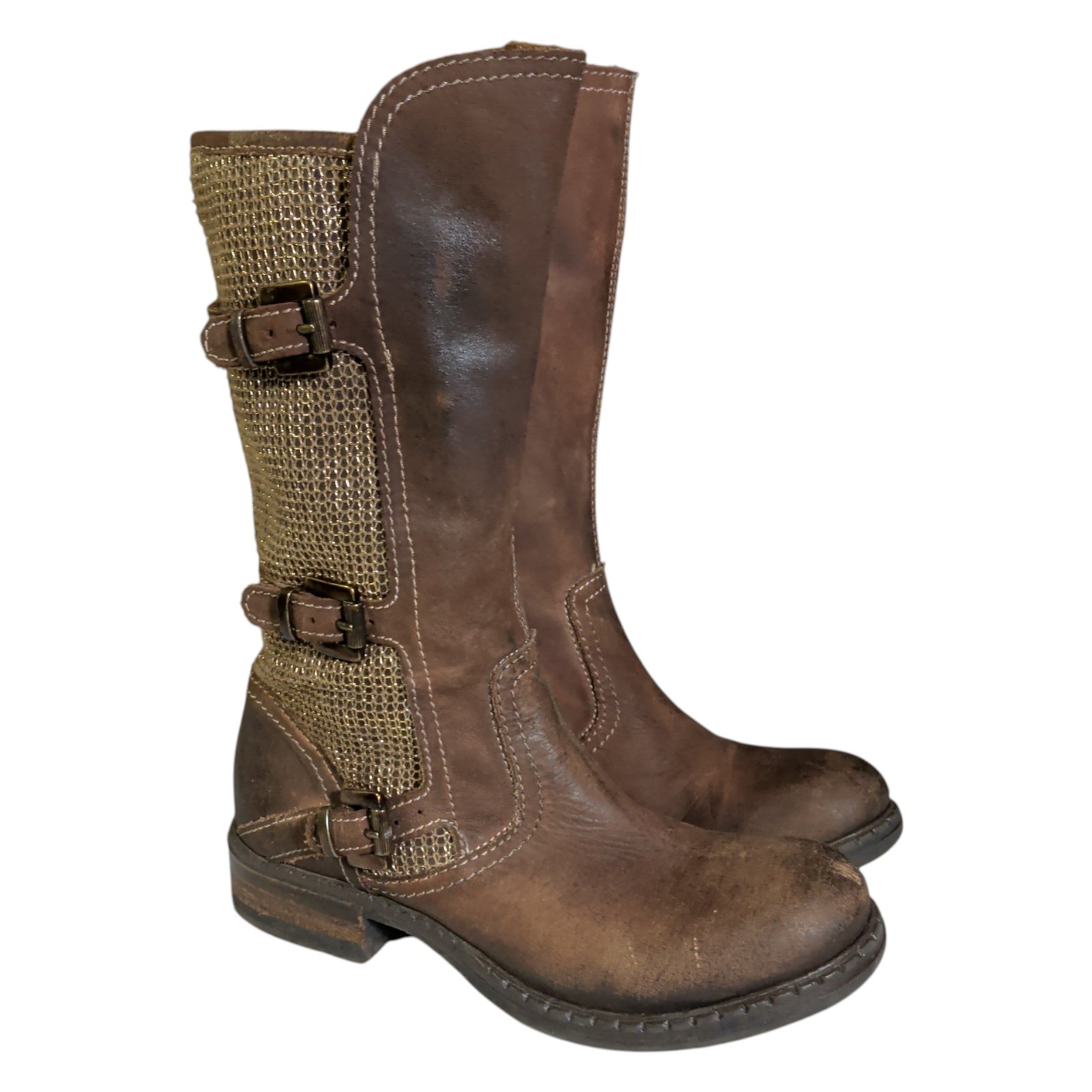 Sundance Boots Women’s Size US 5.5 – 6 EU 36 Italian Made Leather Brown Bohemian