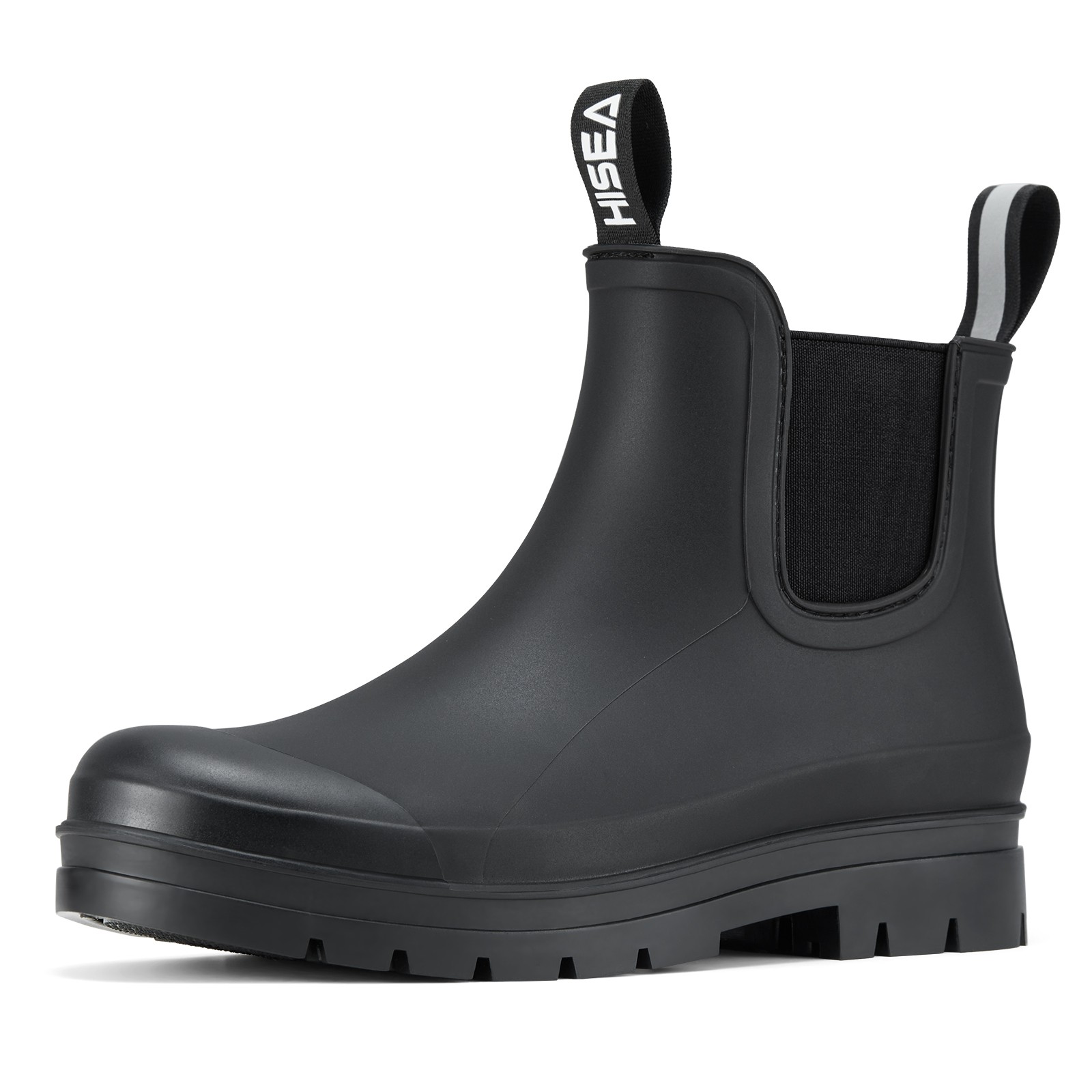 HISEA Women Short Rain Boots Waterproof Non-Slip Garden Shoe Rubber Chelsea Boot