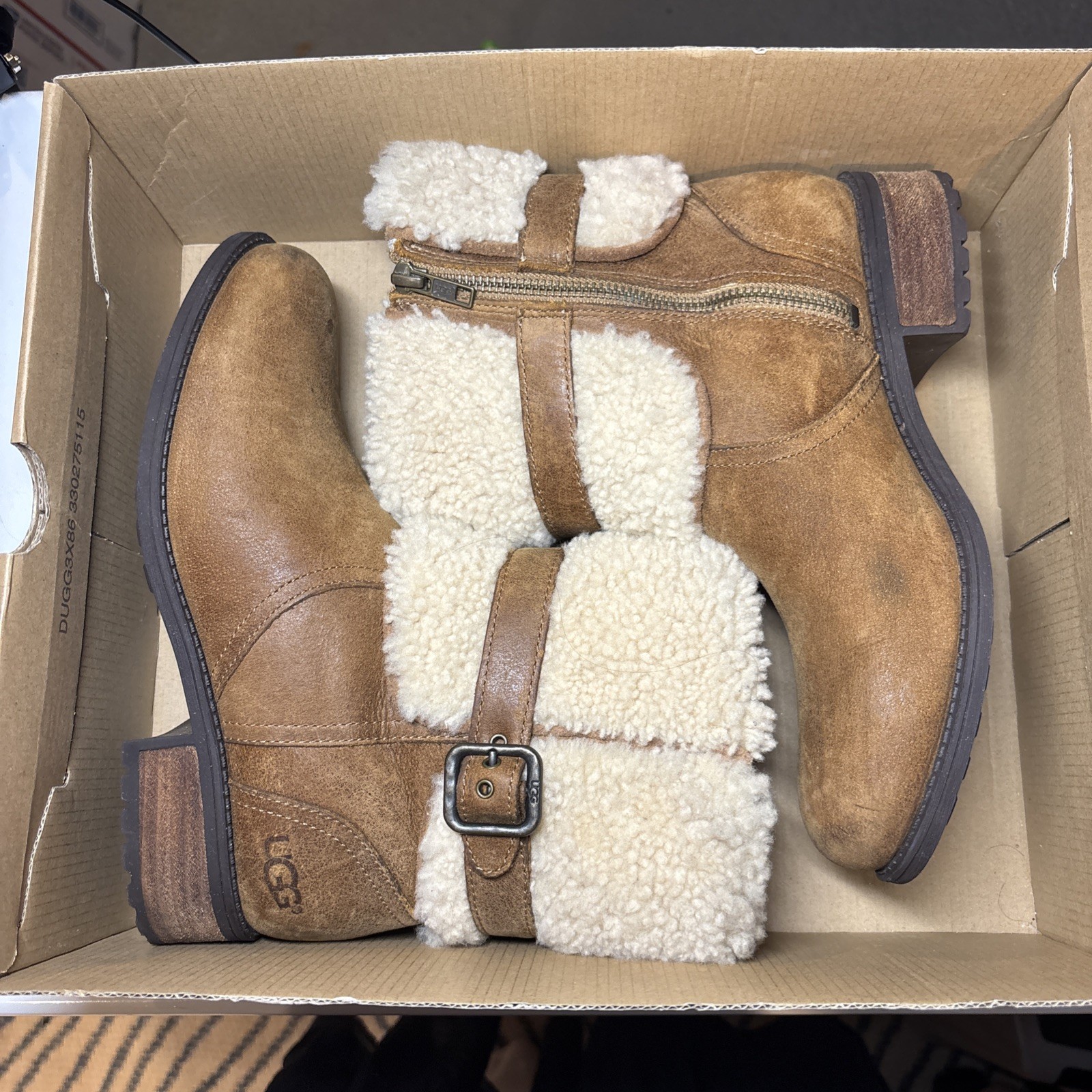UGG BLAYRE II CHESTNUT WATER RESISTANT SHEARLING Boot US 7 / EU 38 / UK 5.5