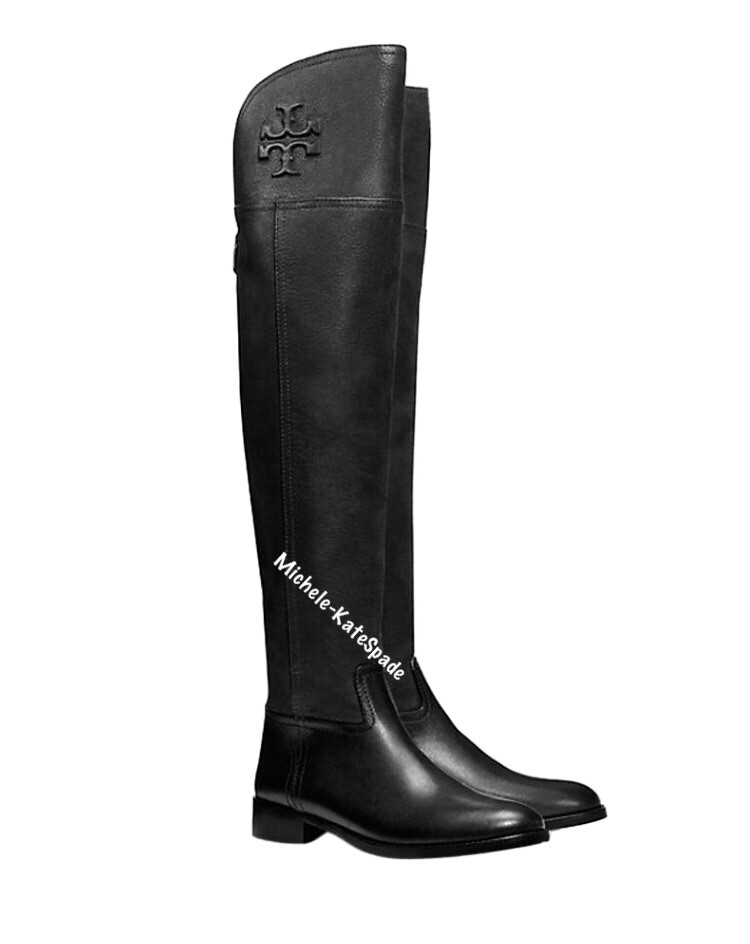 NIB TORY BUCH Black Simone Over The Knee 35mm Boot *CHOOSE YOUR SIZE *