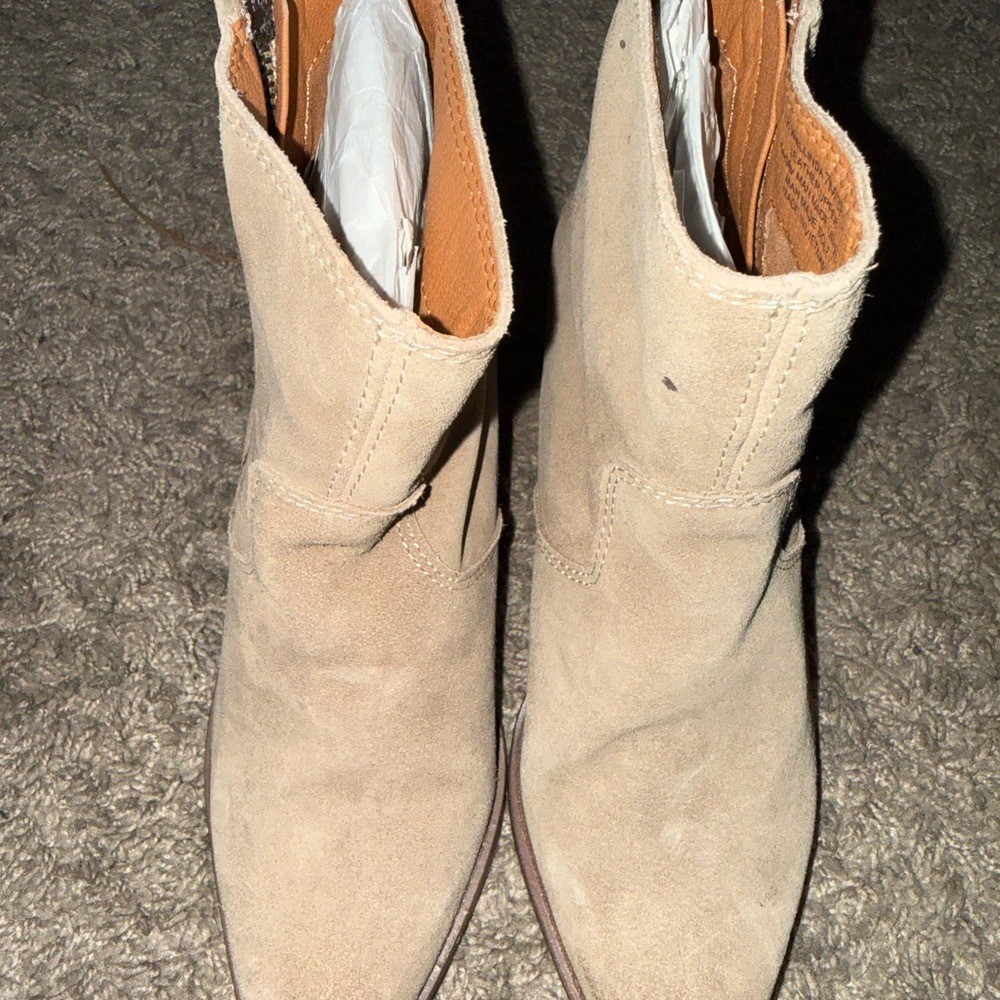 Tan Suede Ankle Boots