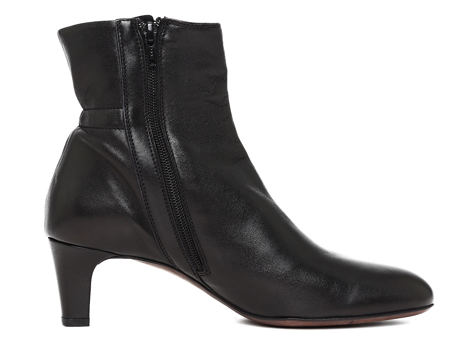 Attilio Giusti Leombruni Z27114* Carla Leather Bootie Black Women EU Size 39 M