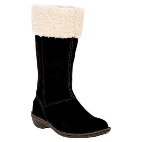 UGG Australia Women 7 KARYN Suede Winter Boots Shoes Black 1005449 New/No Box