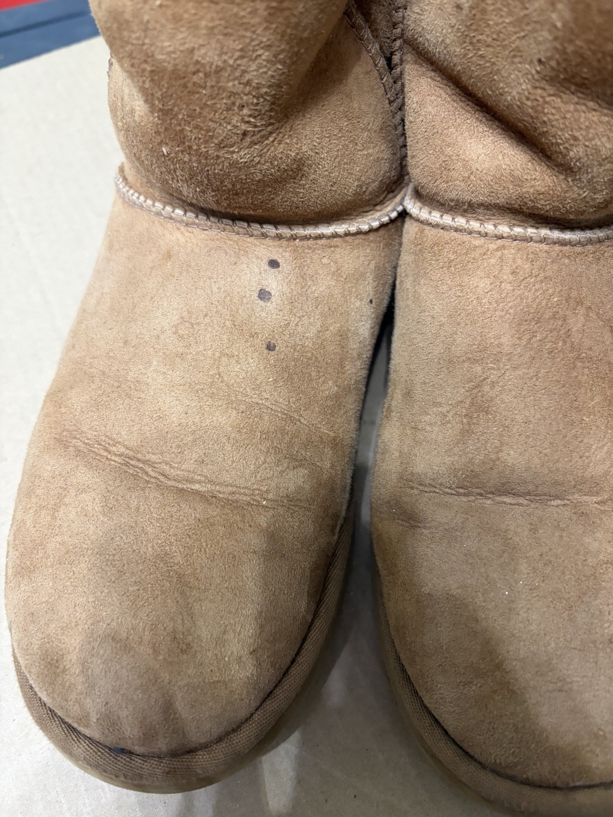 UGG Australia Classic Tall Knee High Suede Shearling Pull-On Boots US 8