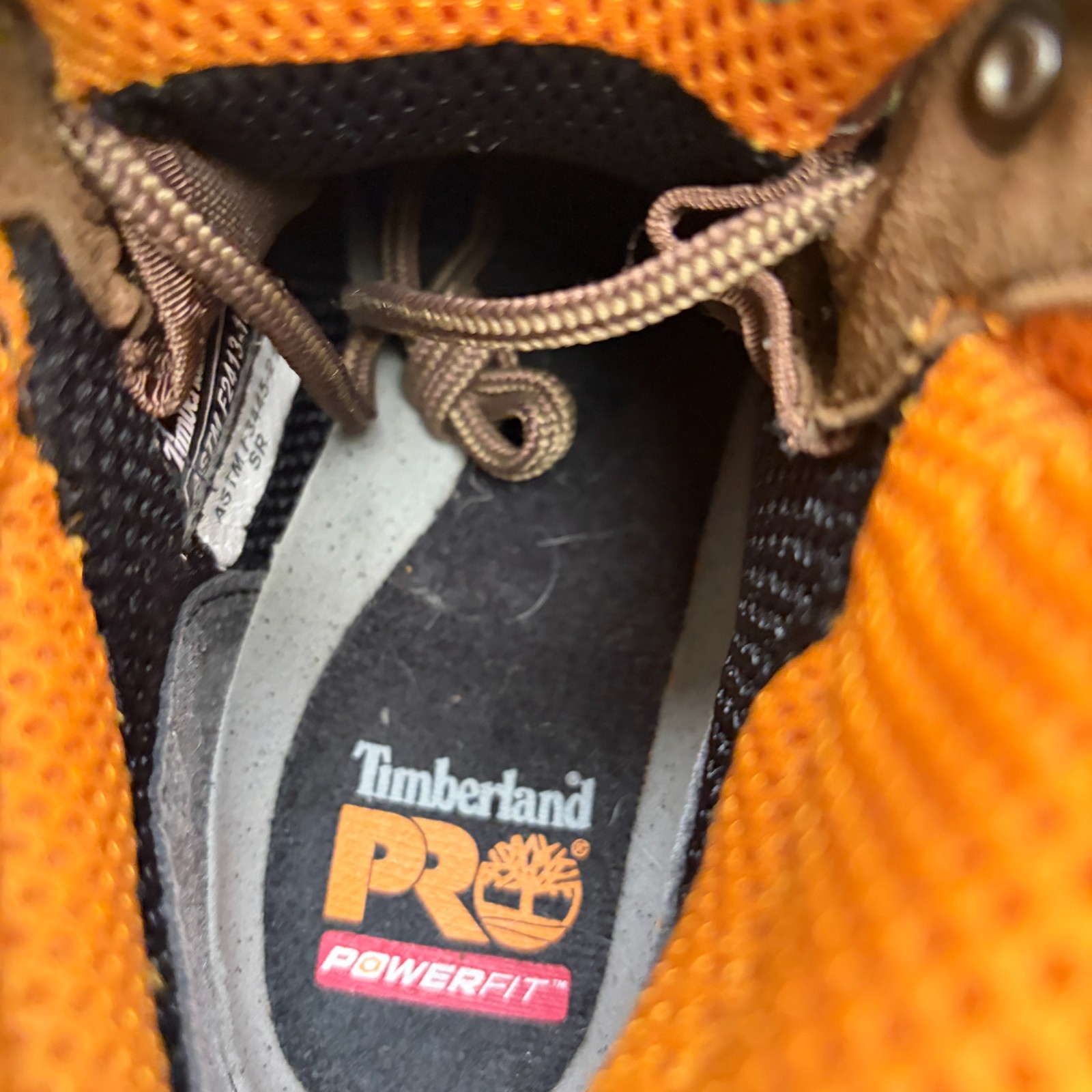 Timberland PRO Titan 6″ Womens Size 7 Brown Black Steel Toe Safety Work Boots