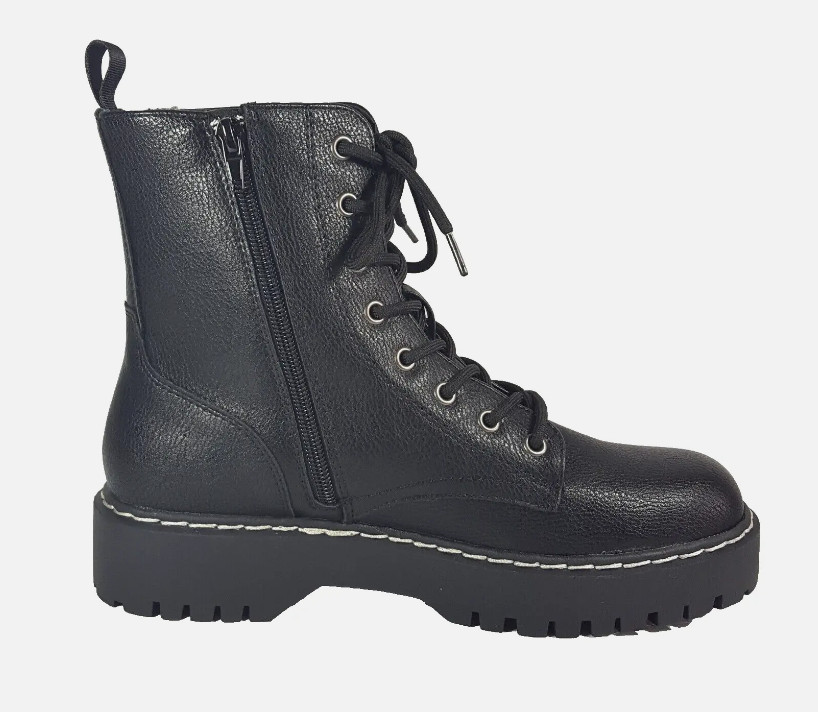 SHOES SINCERELY JULES COMBAT BOOTS sz 8 CHRISTMAS NEW