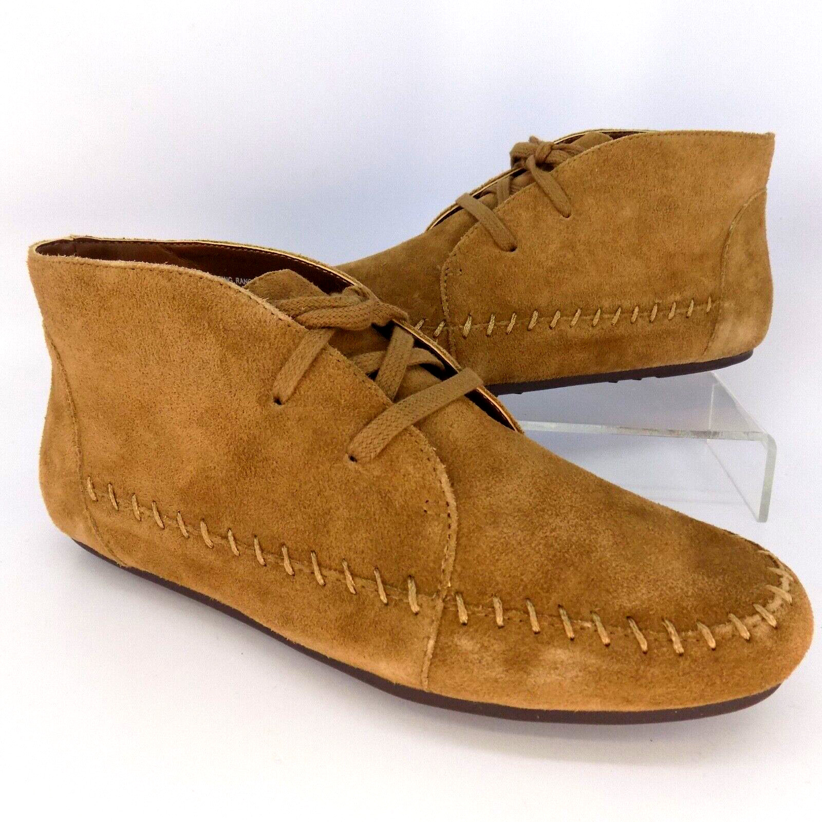 Aerosoles Driving Range Ankle Booties Women Shoes Size. 5.0 M Tan Suede NEW 6223