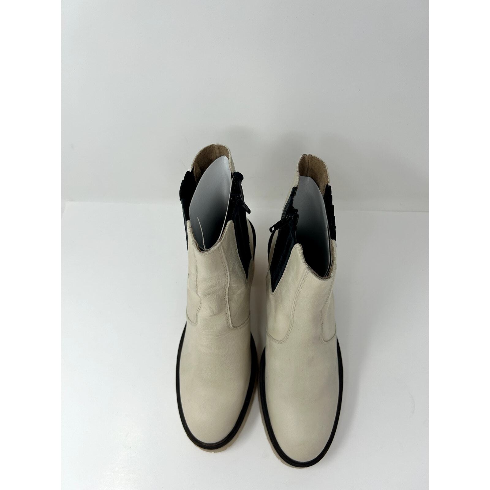Free People James Chelsea Boot White Leather 36.5 (Size US Women’s 6.5) M