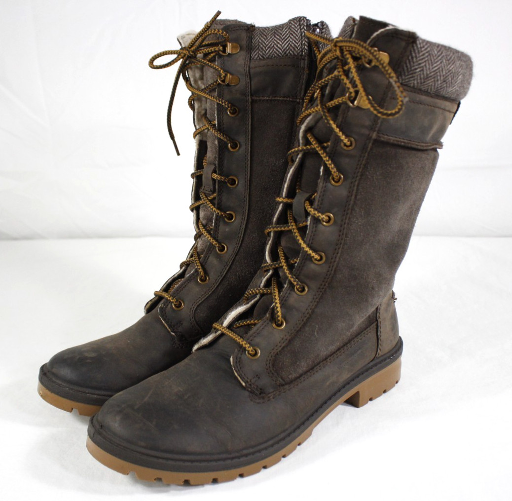 Kamik Boots Women’s 10 Rogue Tall Calf 200G Thinsulate Waterproof Leather Brown