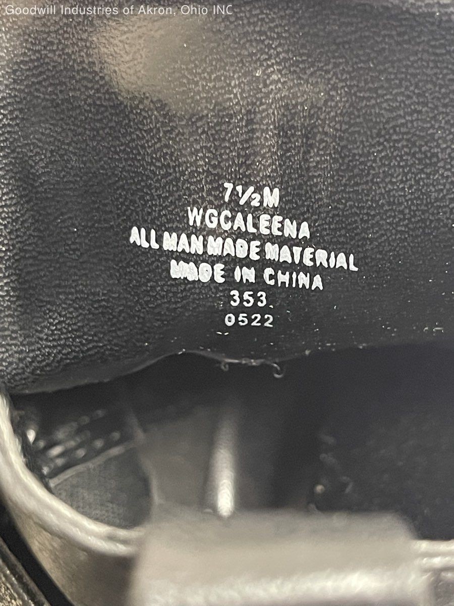 Guess Caleena Black Platform Lug Sole Combat Ankle Boots Women’s Size 7.5