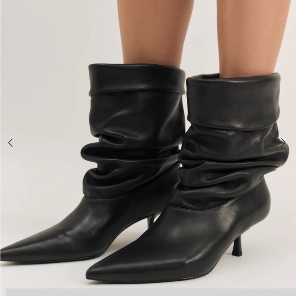 For Love and Lemons Verbana Slouch Boot in Black Size 39