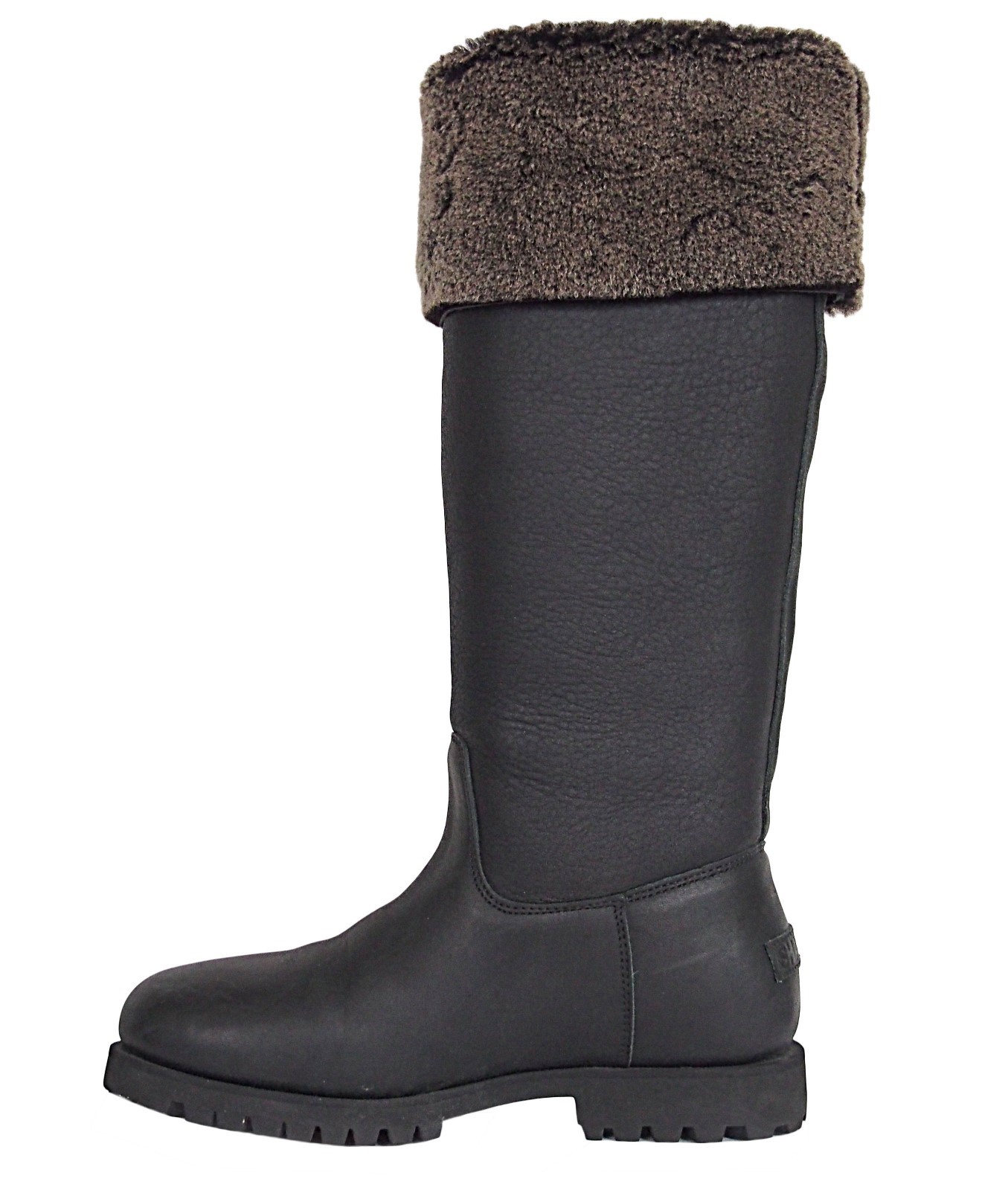 SHABBIES Amsterdam Women’s Shearling Fur Lined Boot Black Size 37 US 6.5