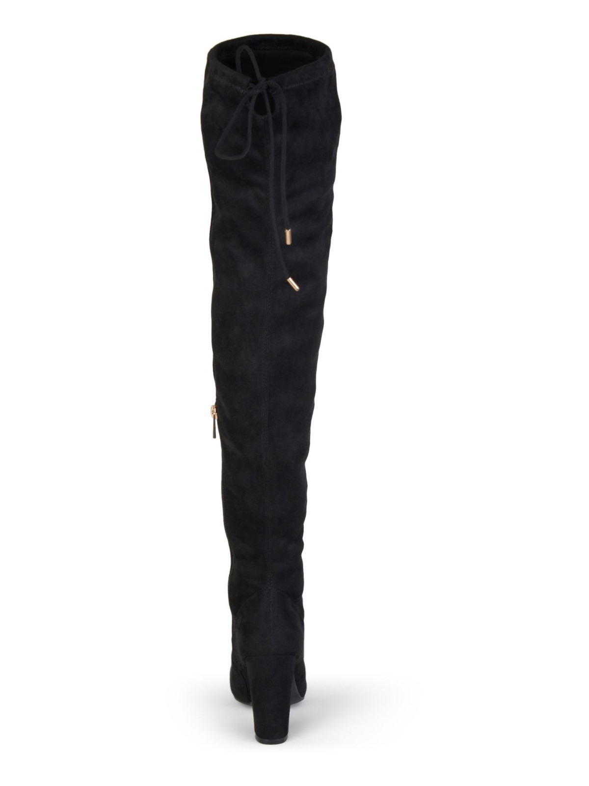 JOURNEE COLLECTION Womens Black Comfort Maya Round Toe Zip-Up Boots 7.5 M