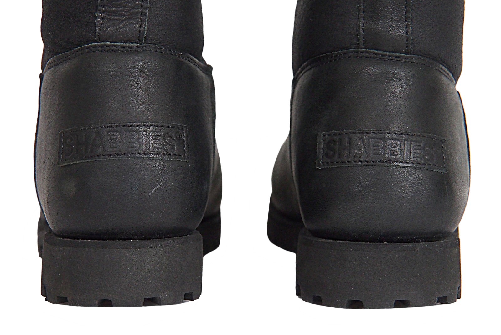 SHABBIES Amsterdam Women’s Shearling Fur Lined Boot Black Size 37 US 6.5