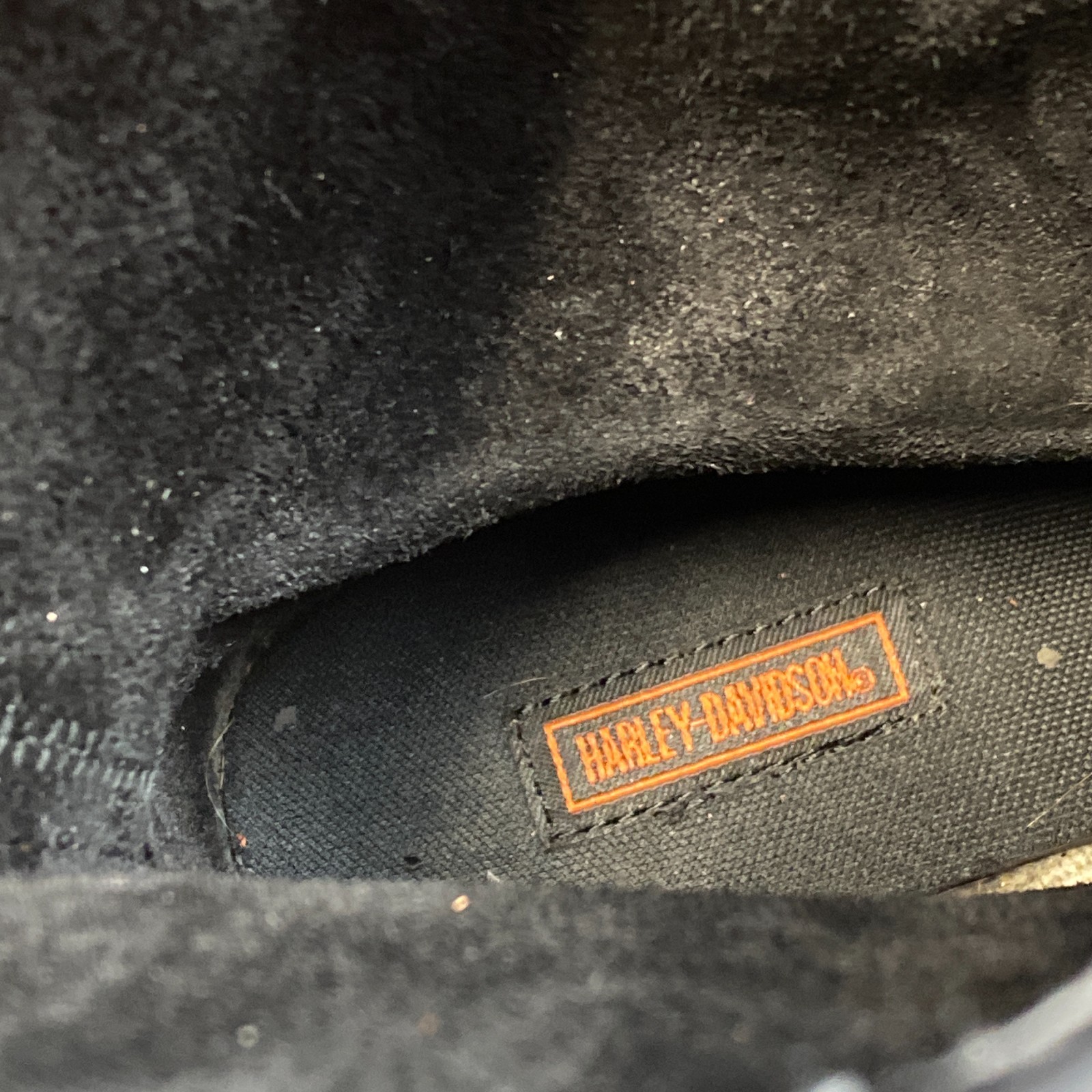 Harley Davidson Womens 10.5 Black Leather Harness Motorcycle Boot Dual Buckle