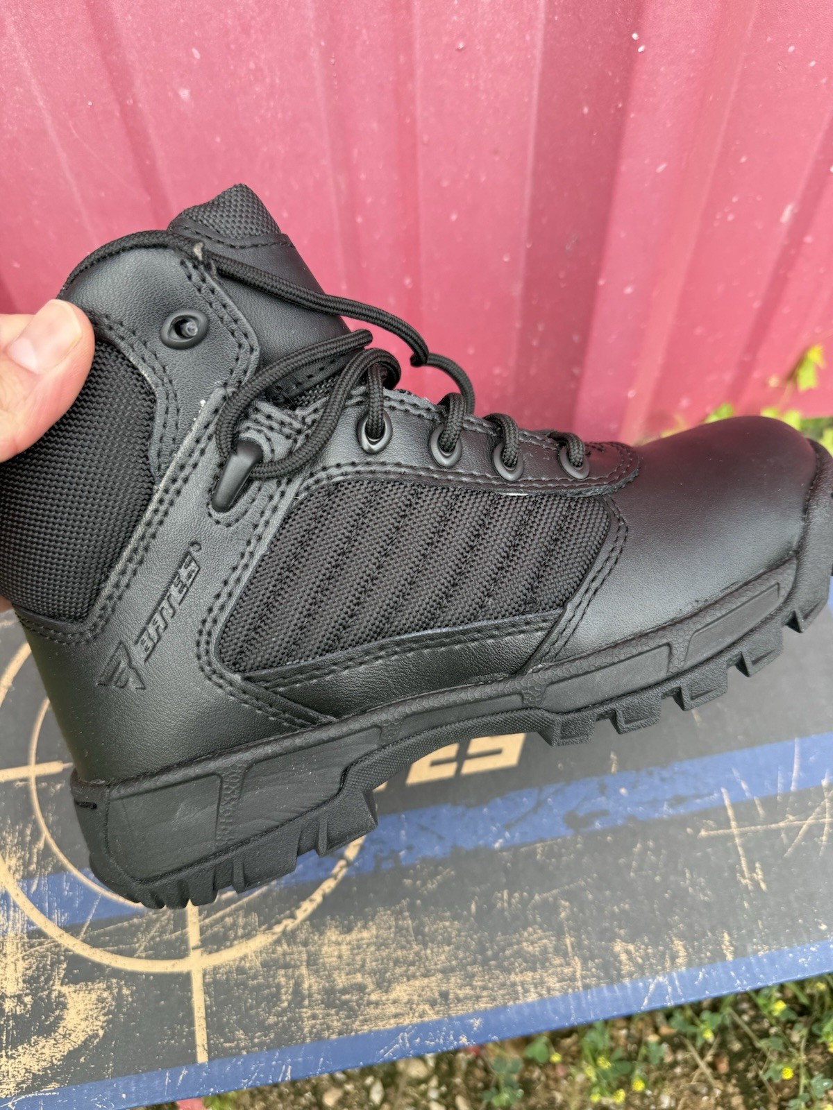 Size 5.5 WOMENS BATES E03560 TACTICAL SPORT 2 MID BOOTS BLACK Work Duty Law Enfo