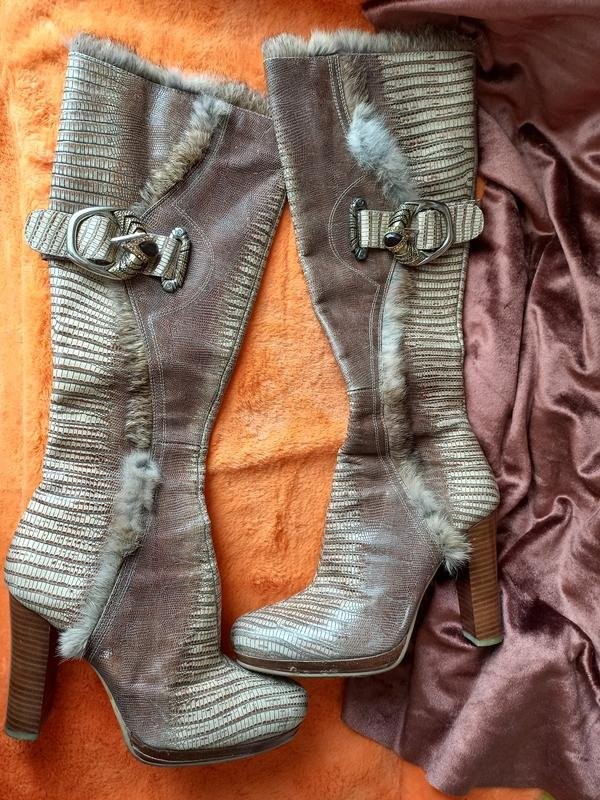 Women you&me Boots Beige Leather 37.5