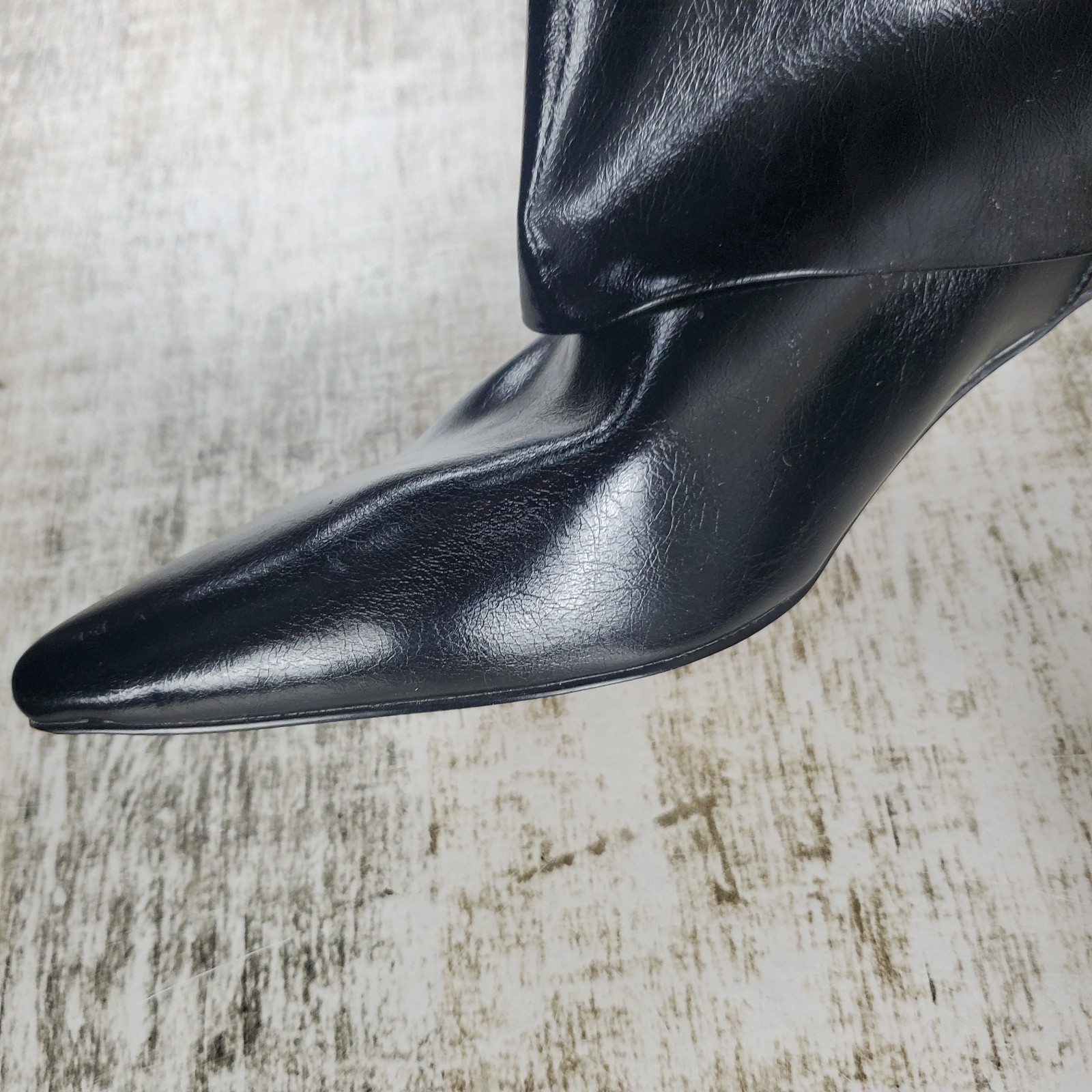 STEVEN New York Blanca Womens Booties Sz 6.5 M Black Ankle Pointed Toe
