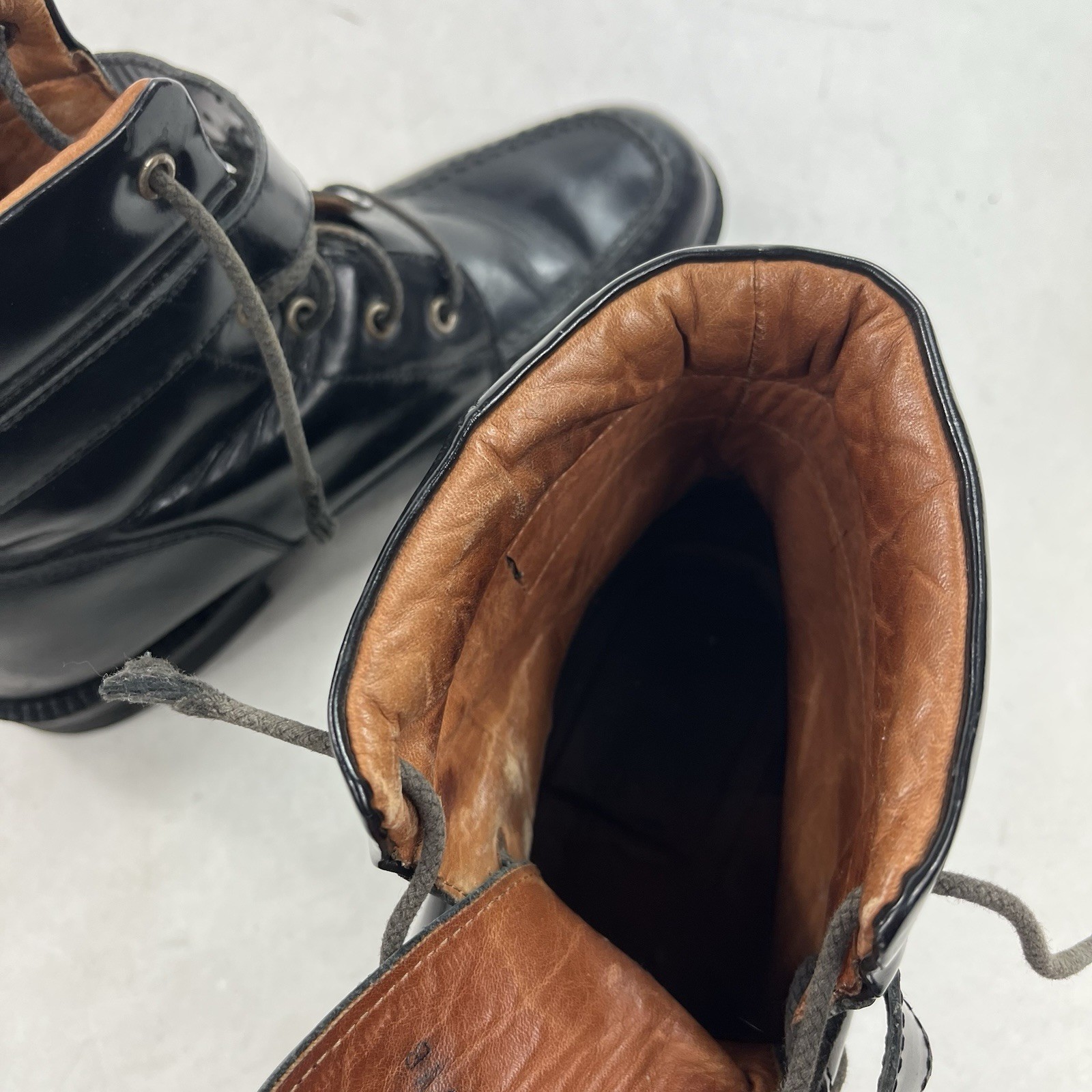 Vintage Gucci Black Leather «Tom Ford Era» Moto Boot Ankle Buckle Size 9.5 B