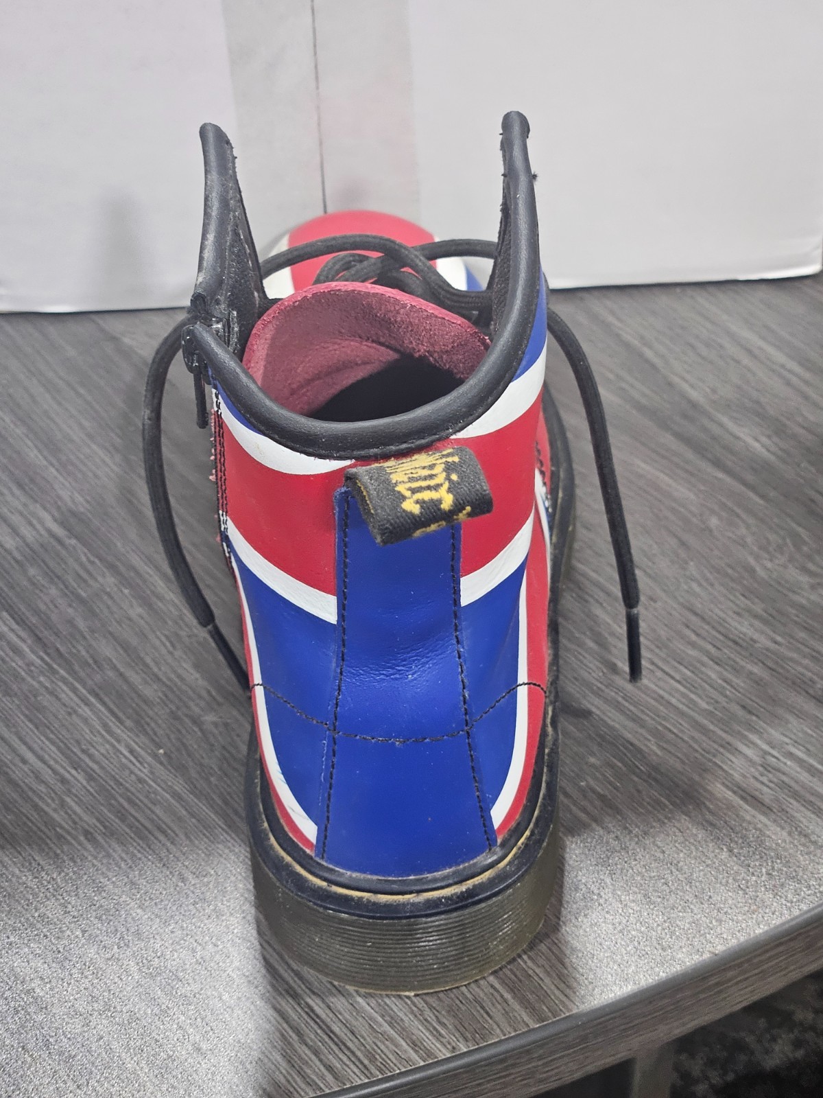 Dr. Martens Delaney Union Jack Boots Womens/Girls UK 2 US 3 EU 34 Air Wair