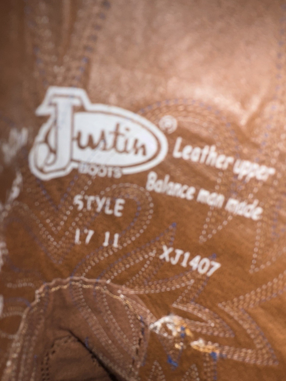 Justin Ladies Sz 9B Brown & Pink Western Square Toe Mid-Calf Boots