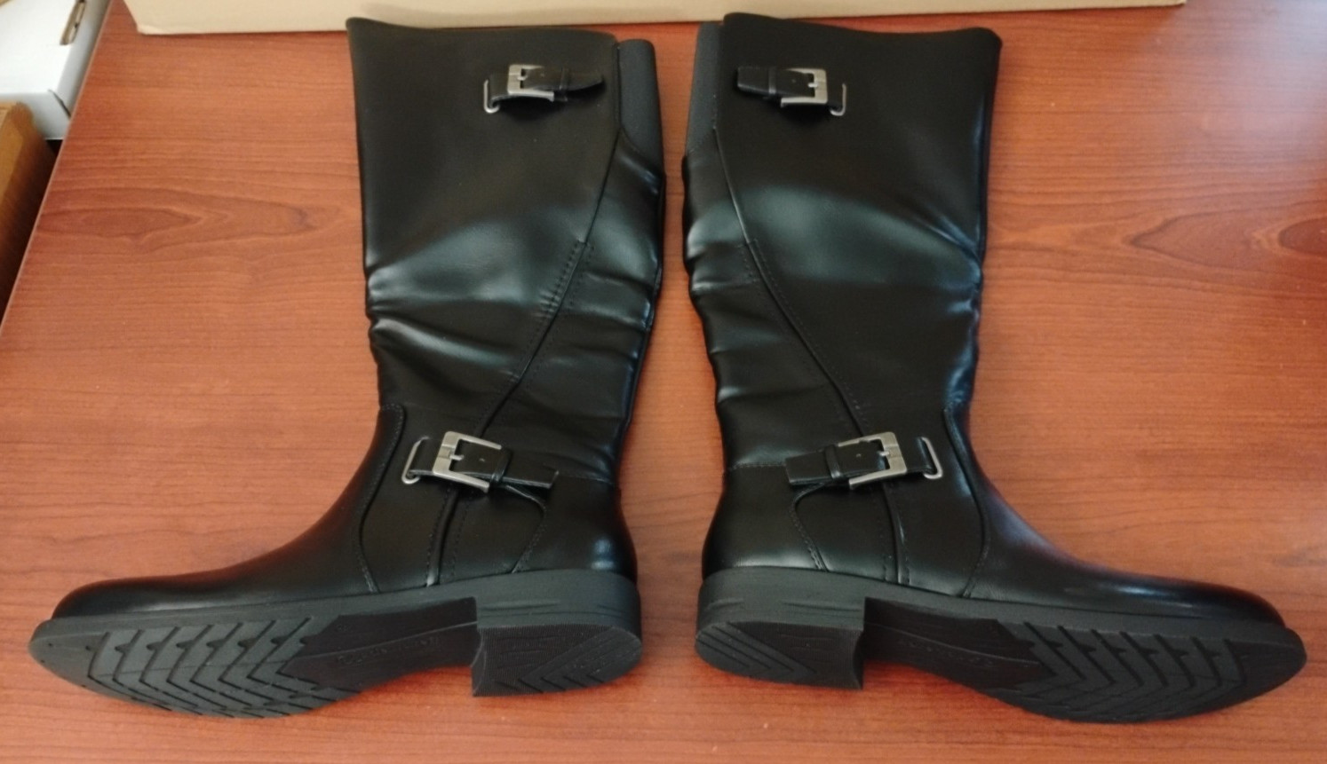Baretraps Carmen Over-the-Calf Faux Leather Boot Black Women’s Size 8.5