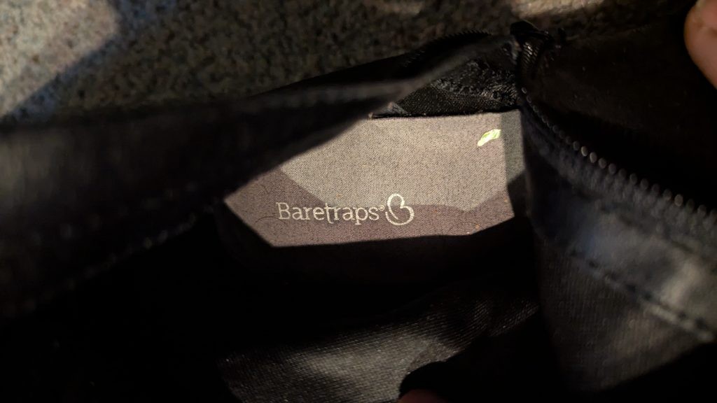 Baretraps Onika Womens 9M Black Slouch Riding Boots Buckle Side Zip Mid Calf