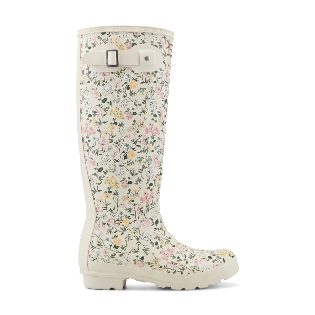 Hunter Boots Women’s Original Tall Rain Sz 6 New NWT MSRP $190 Ivory Pink Floral