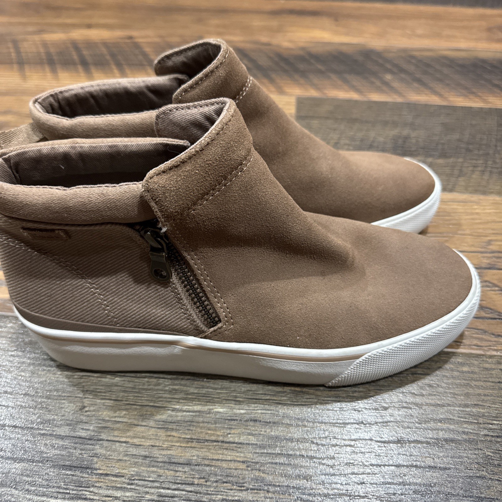 NEW Keds Cooper Zip Ankle Boot Side Zip Sz 9.5 Latte WH65468 Women’s