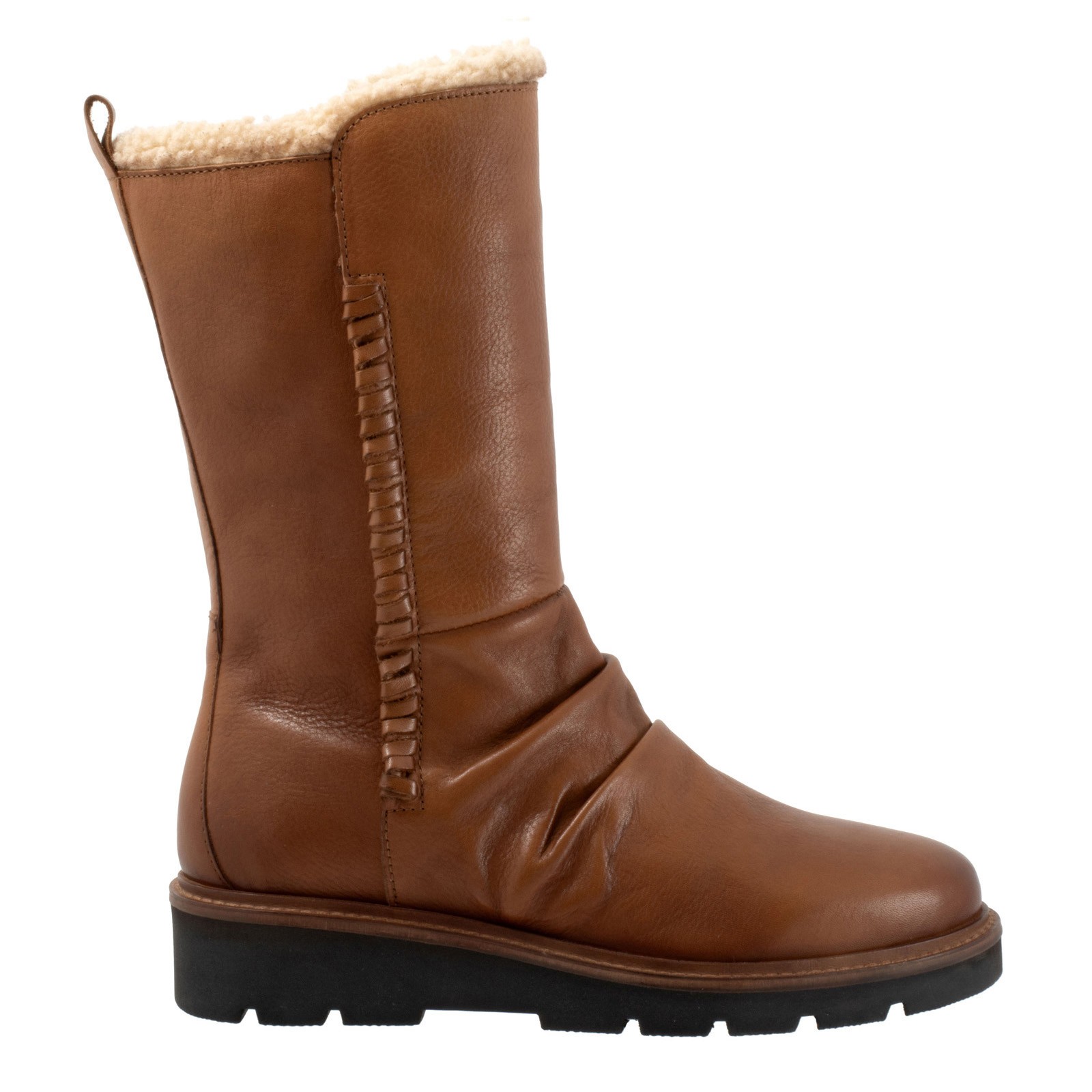 Softwalk Warner S2371-215 Womens Brown Leather Casual Dress Boots