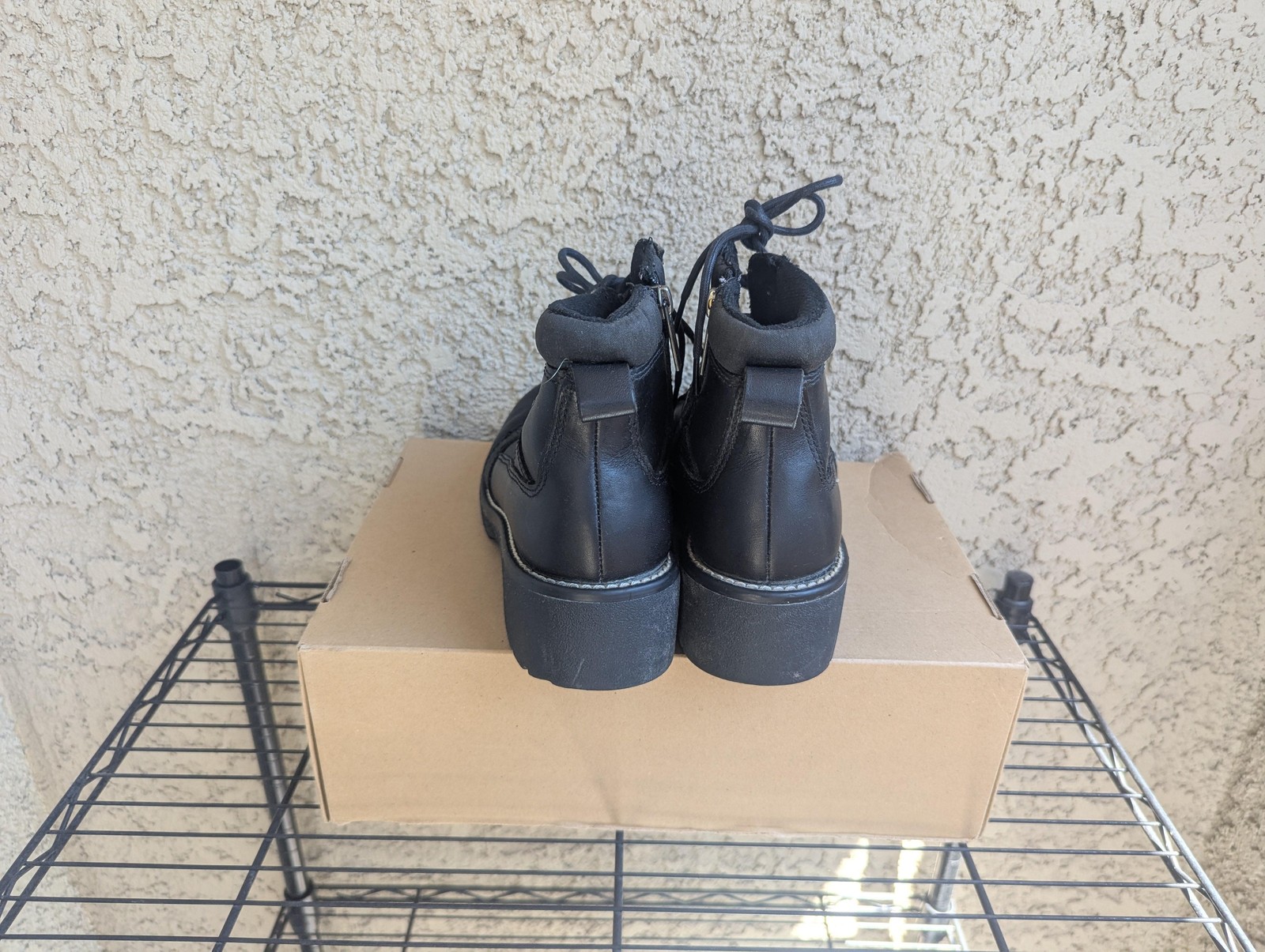 Harley-Davidson Boots Womens 9 Black Leather Ankle Zip Motorcycle Express Lane